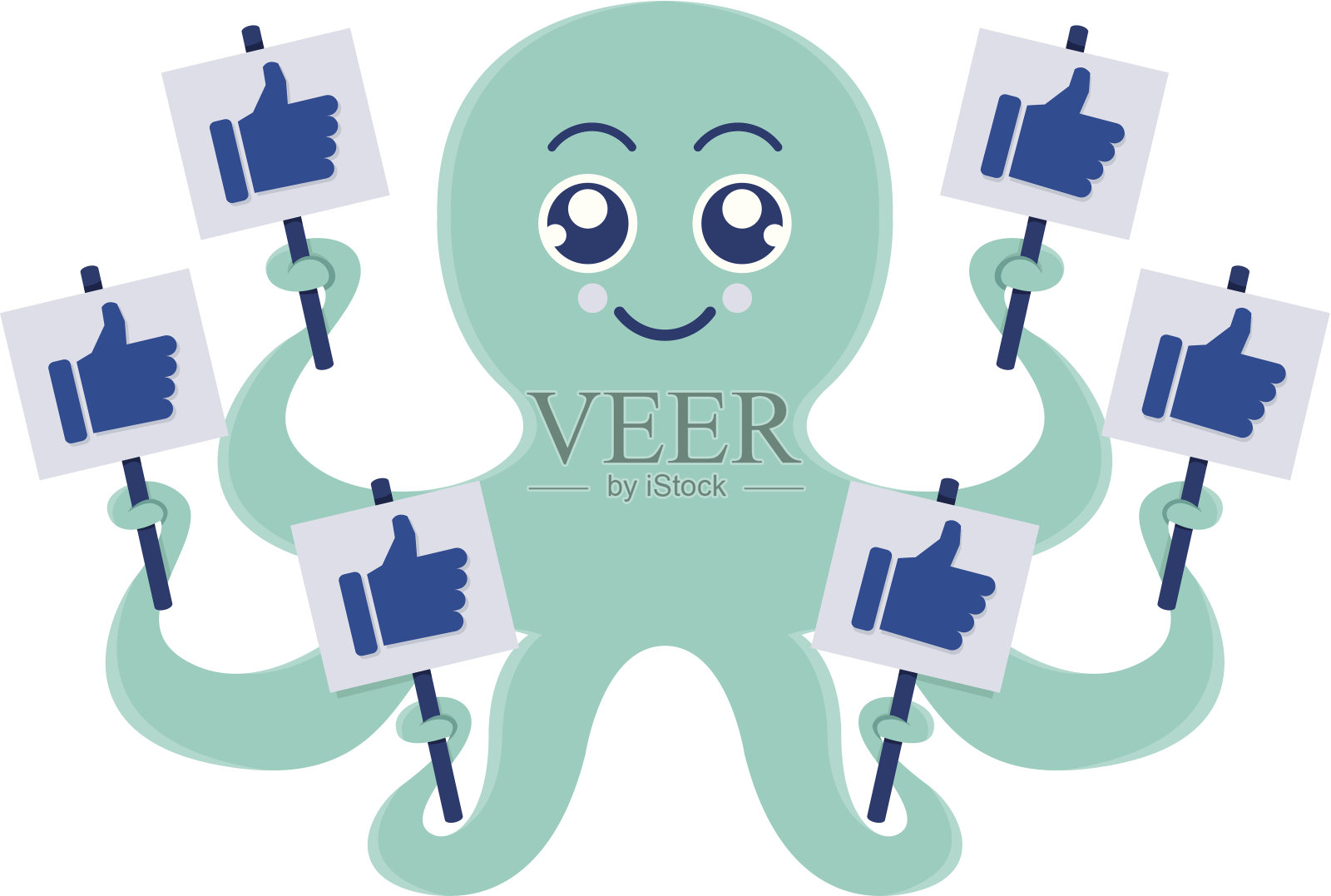 非常喜欢插画图片素材