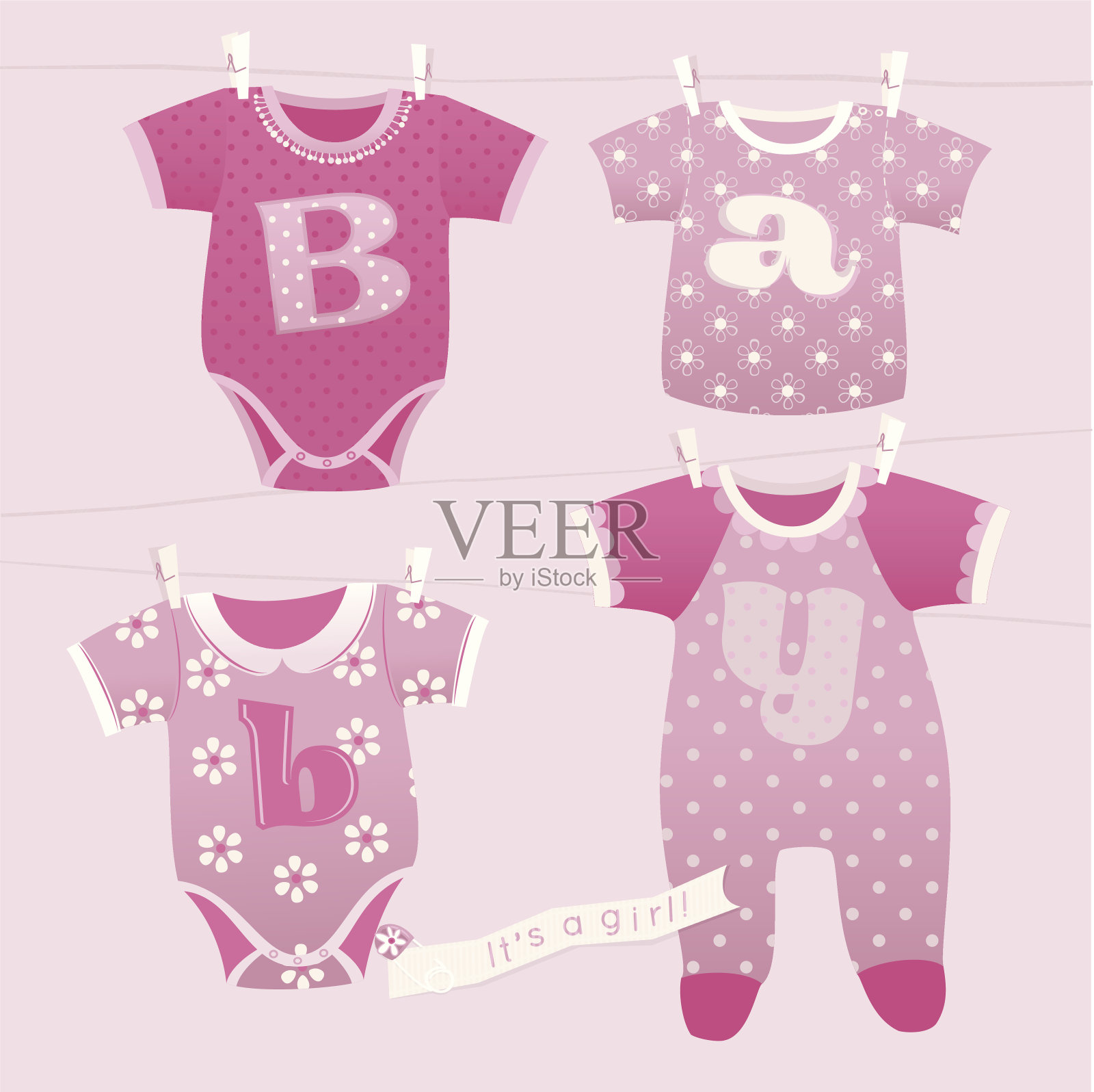 这是一个女孩插画图片素材