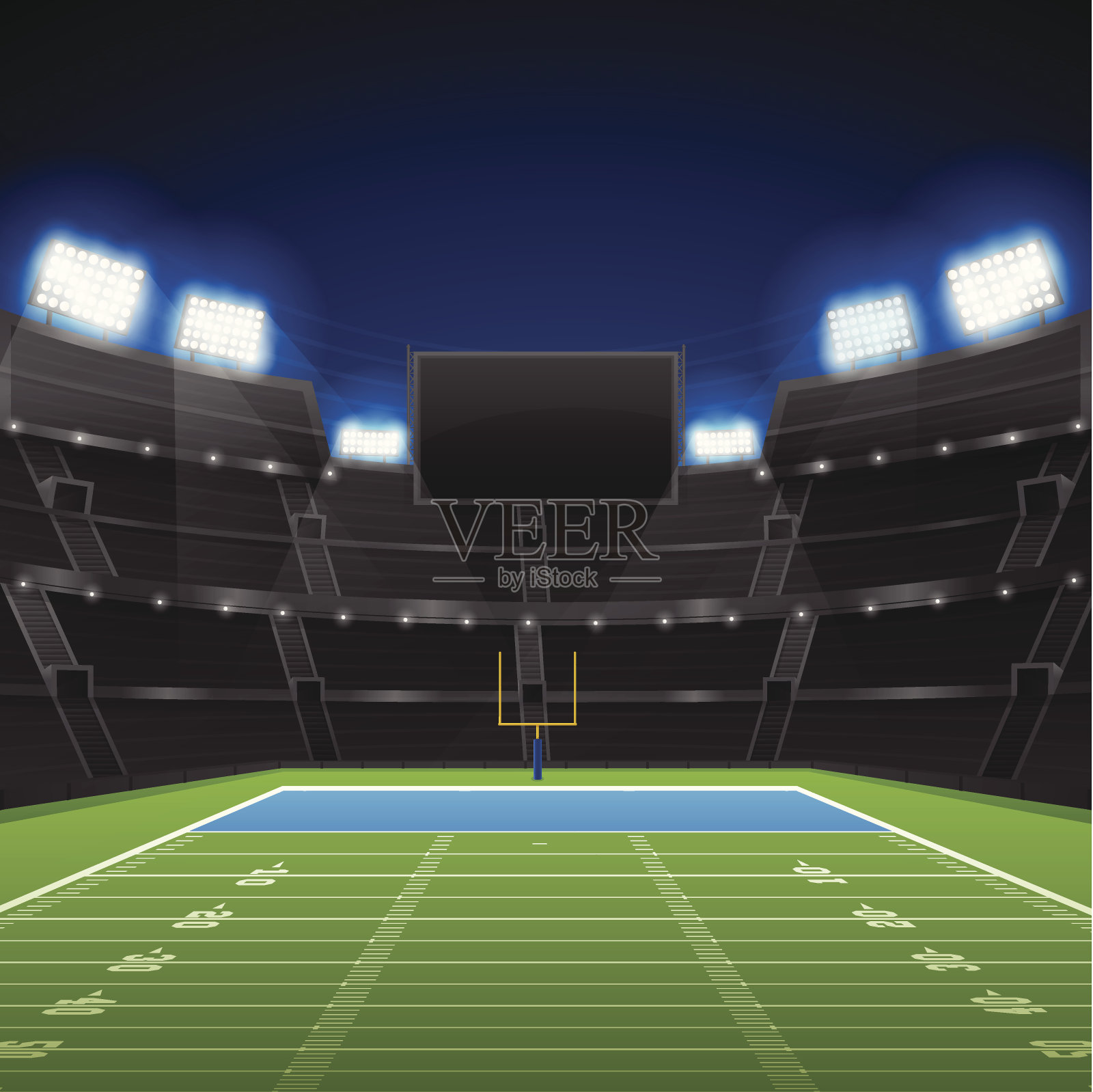 足球场插画图片素材