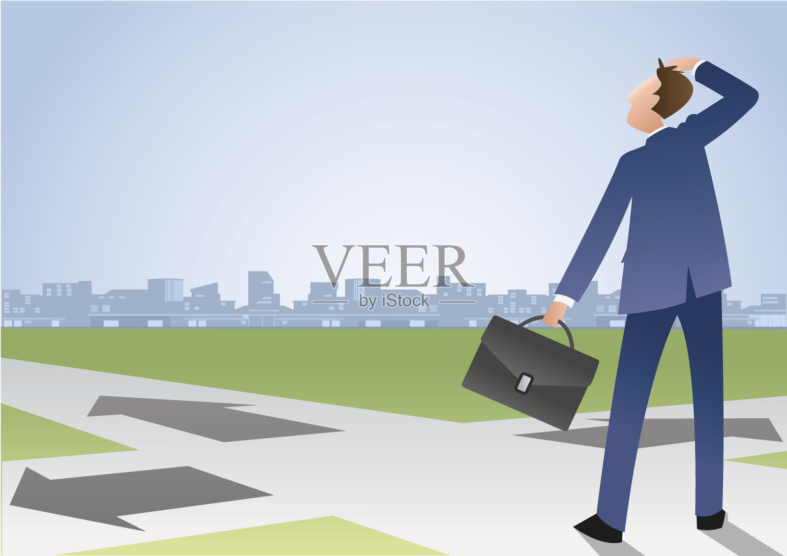 决策时刻插画图片素材