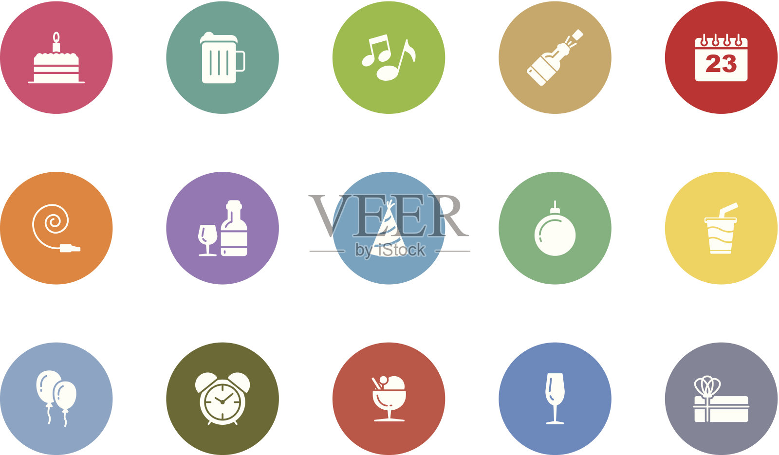 生日及庆祝活动图标图标素材