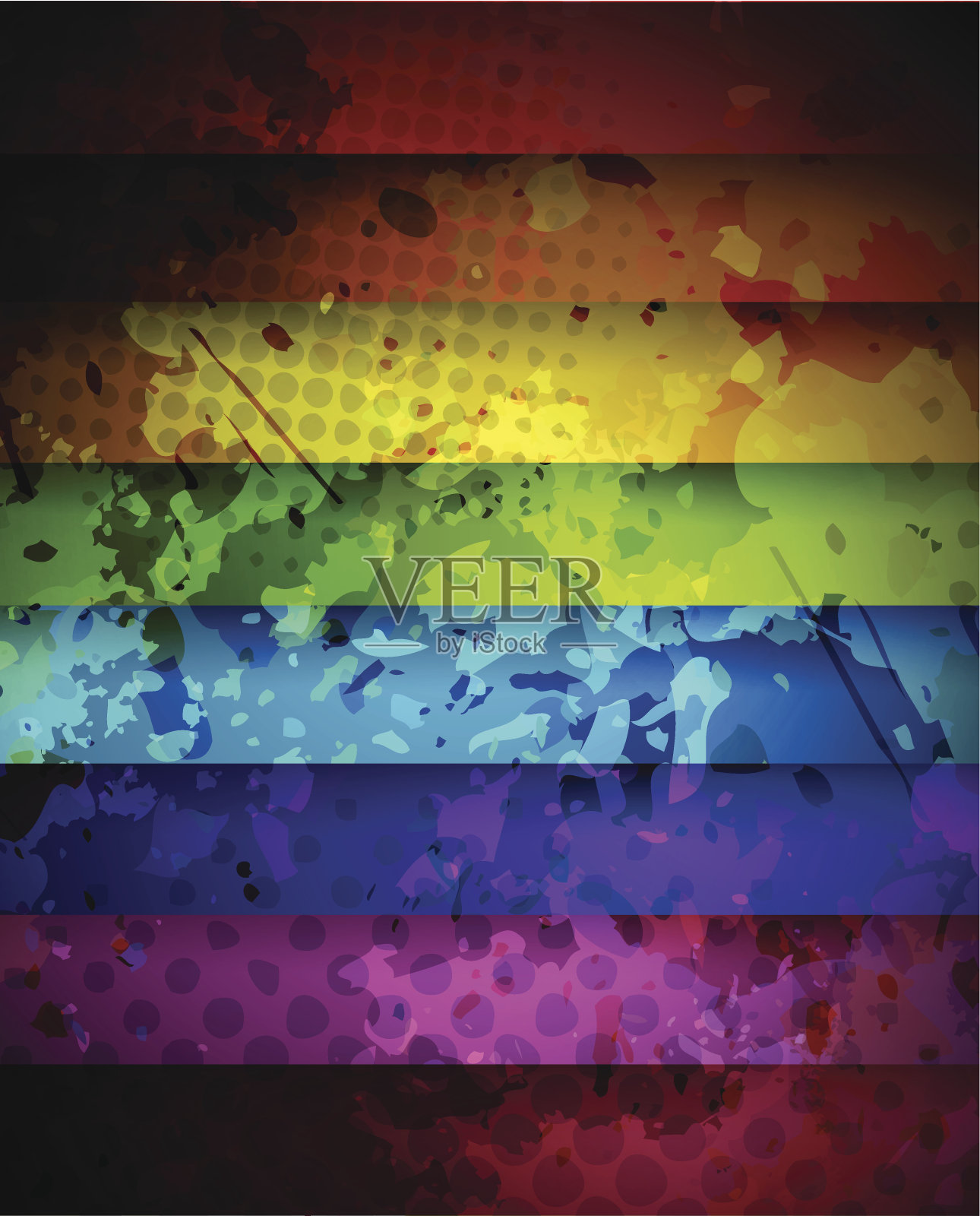 五颜六色的线插画图片素材