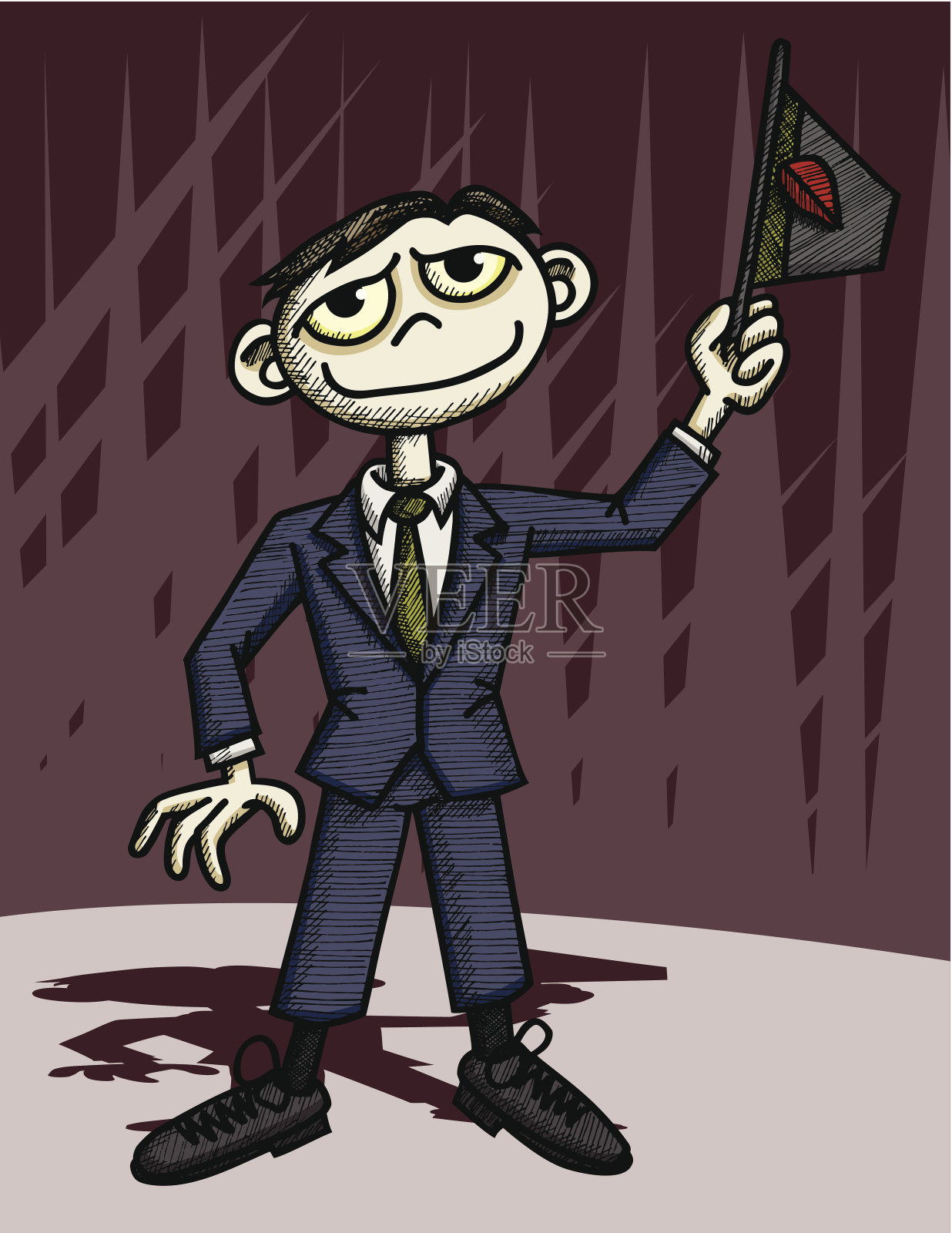 令人毛骨悚然的商人看设计元素图片