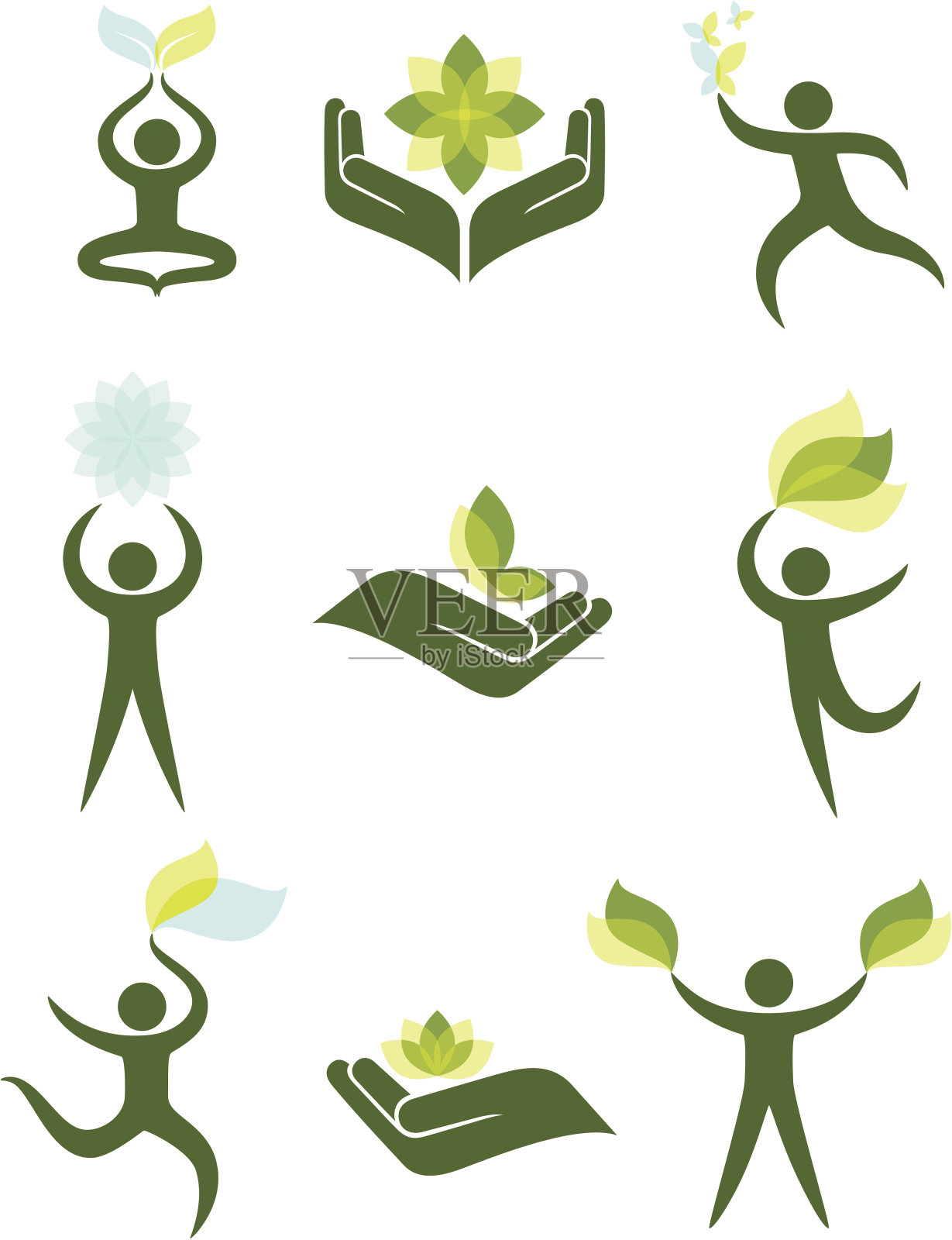 人与自然插画图片素材