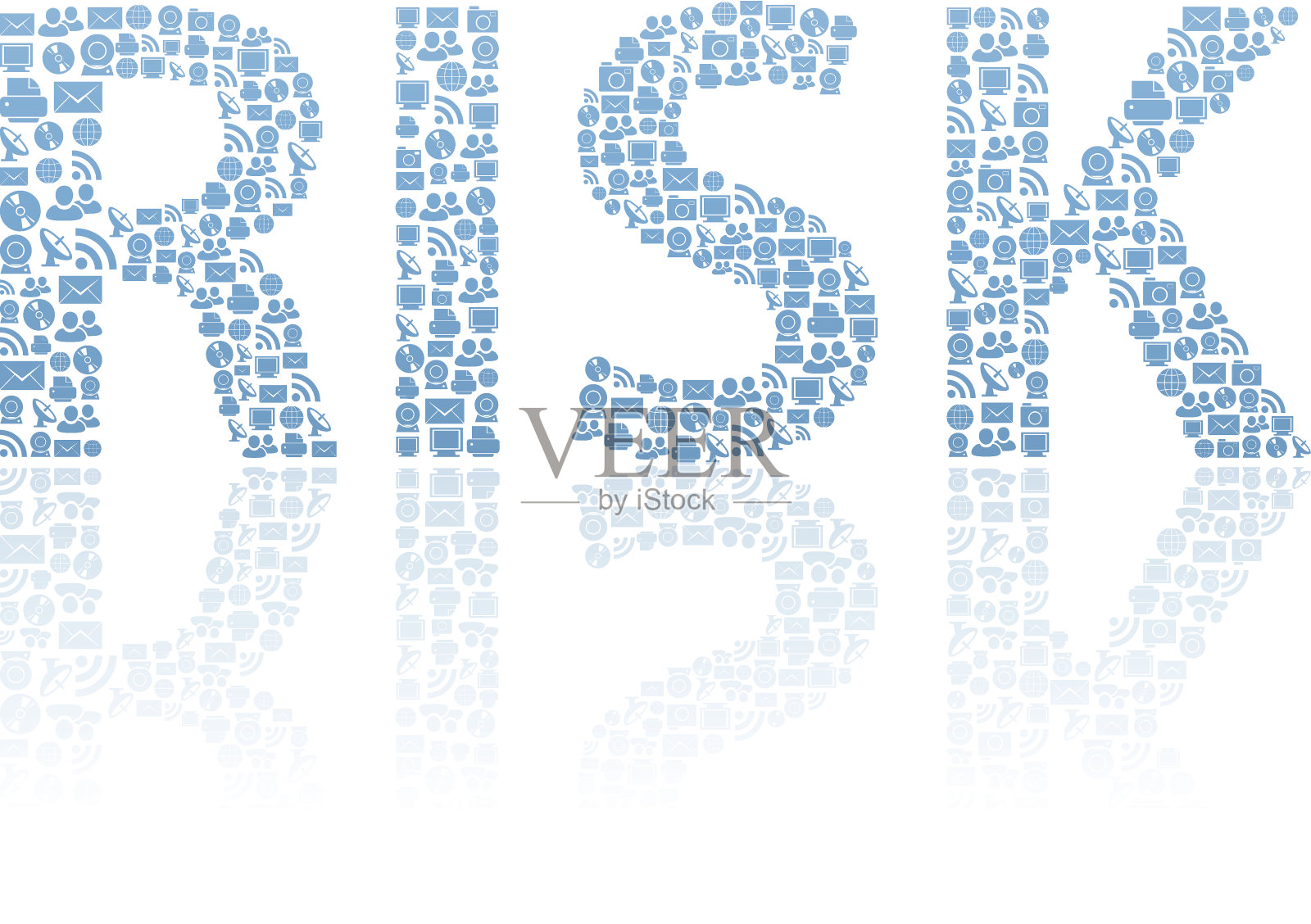 技术风险的图标插画图片素材