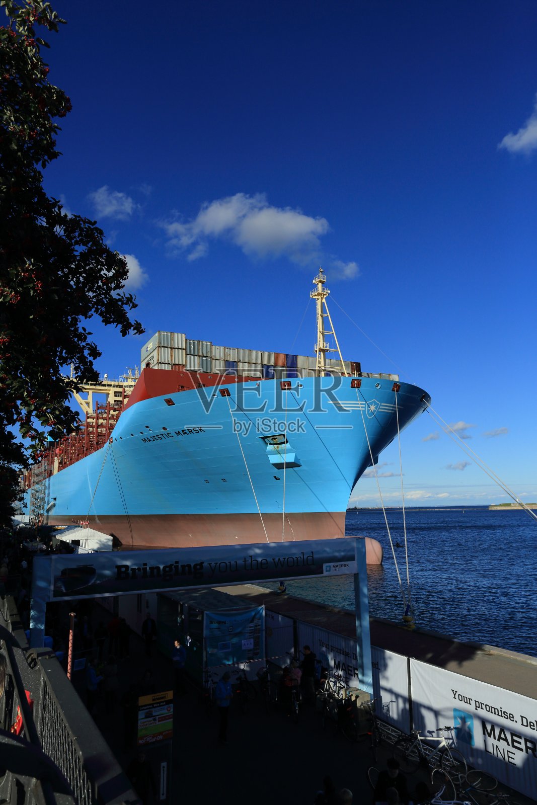 马士基航运公司三e集装箱船Majestic Mærsk照片摄影图片