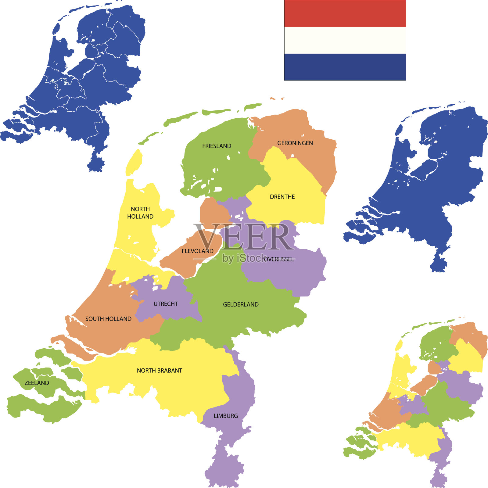 荷兰插画图片素材