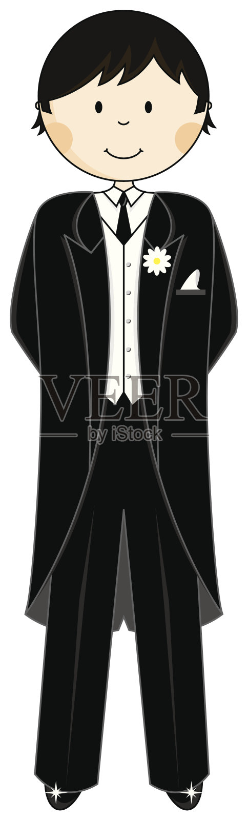 笑脸新郎性格图标设计元素图片