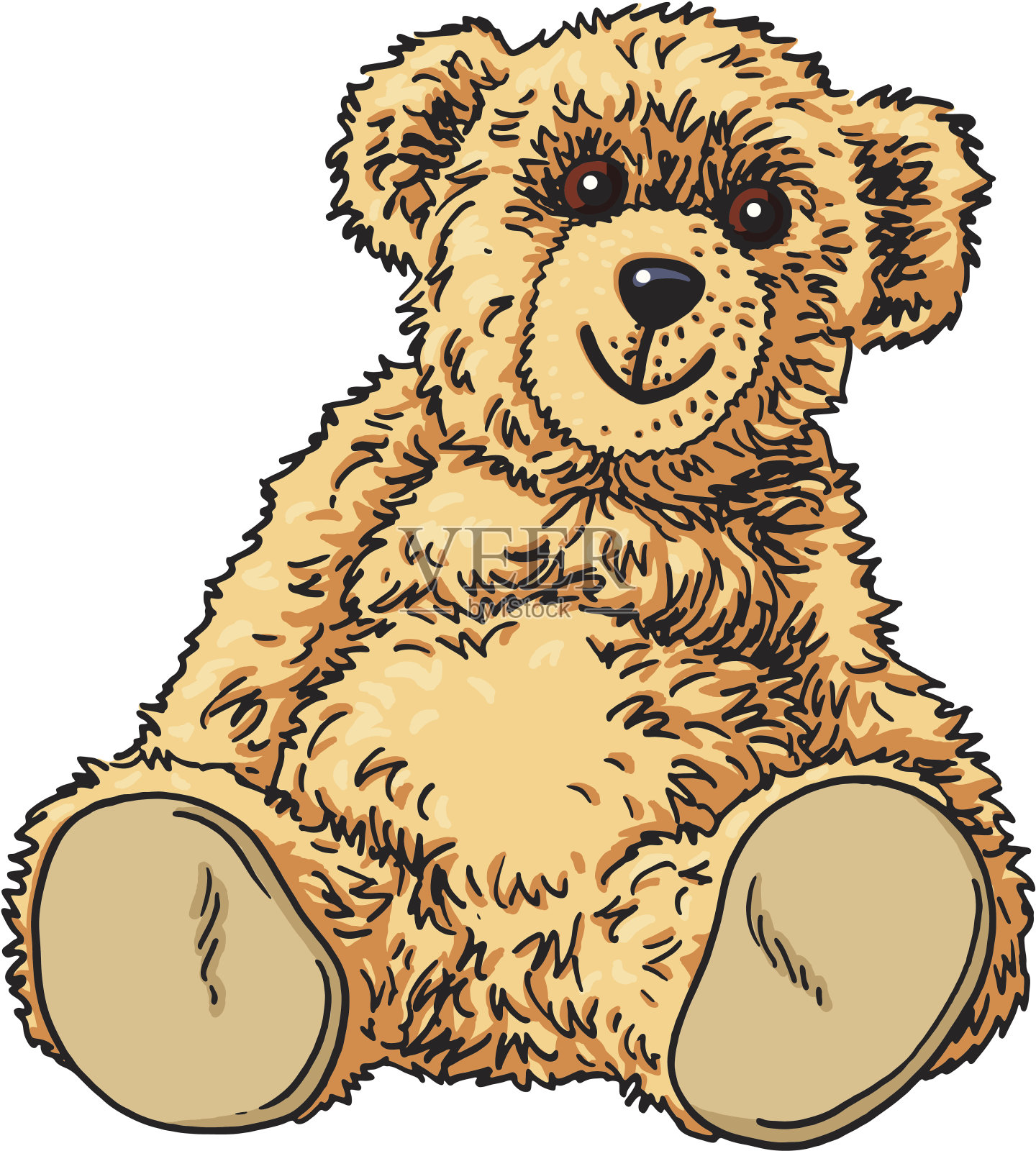 泰迪熊设计元素图片