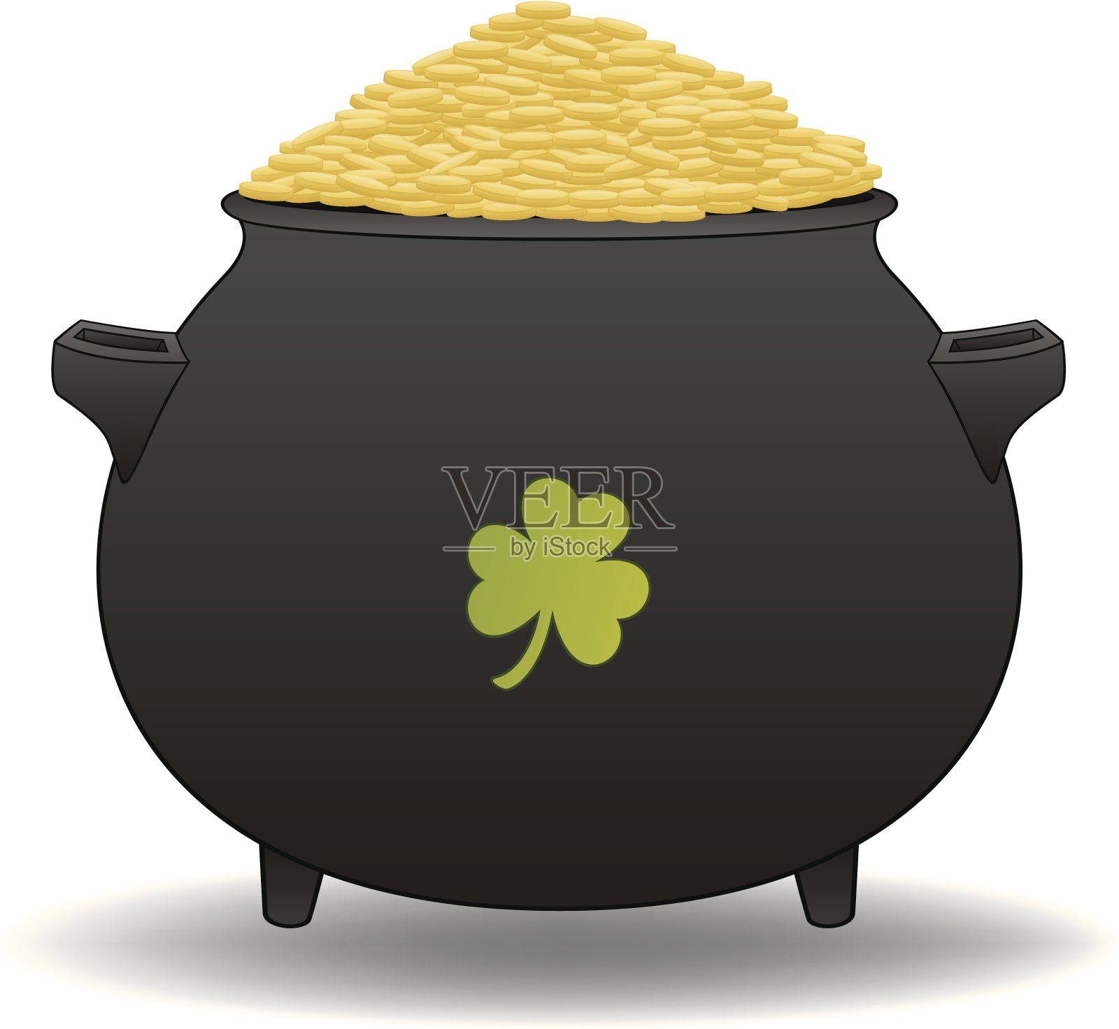 一罐金子设计元素图片