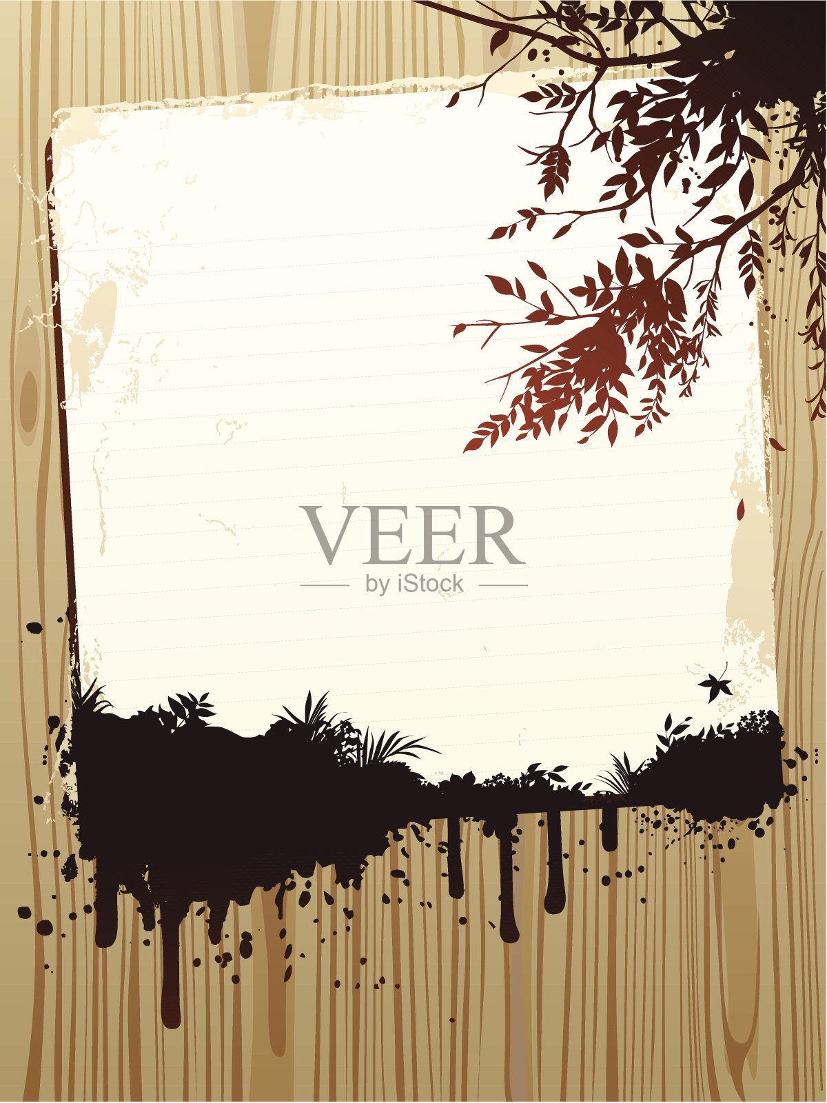 秋花设计插画图片素材