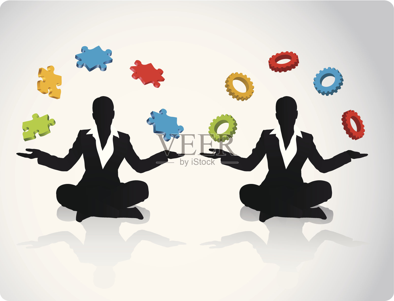 商人的选择插画图片素材