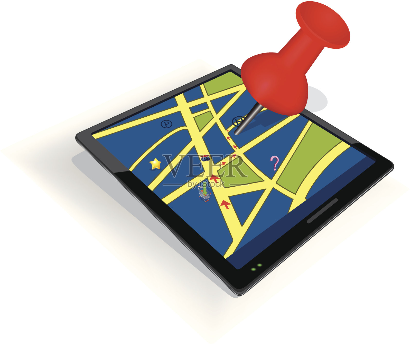 导航插画图片素材