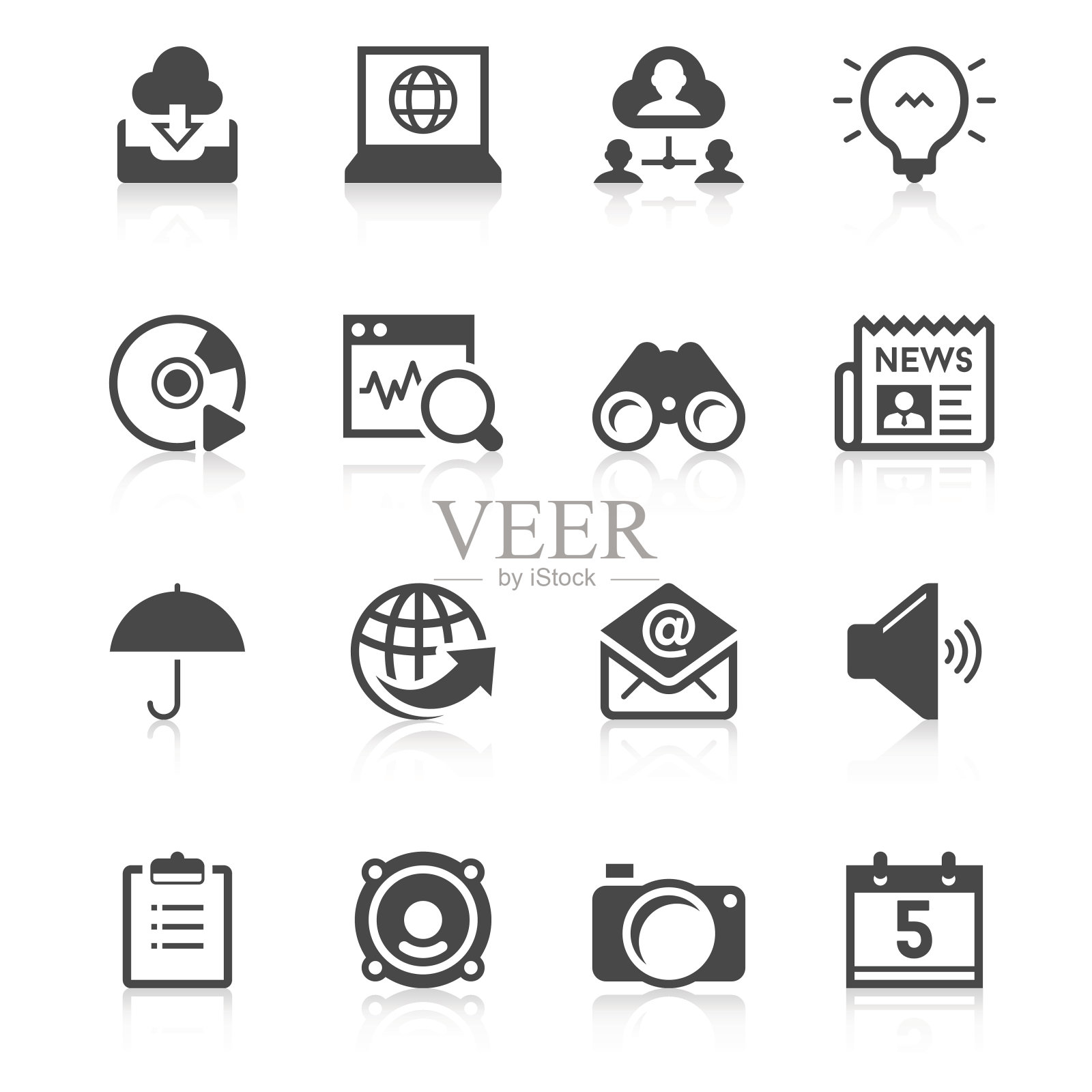 通讯和互联网图标集|独特系列图标素材