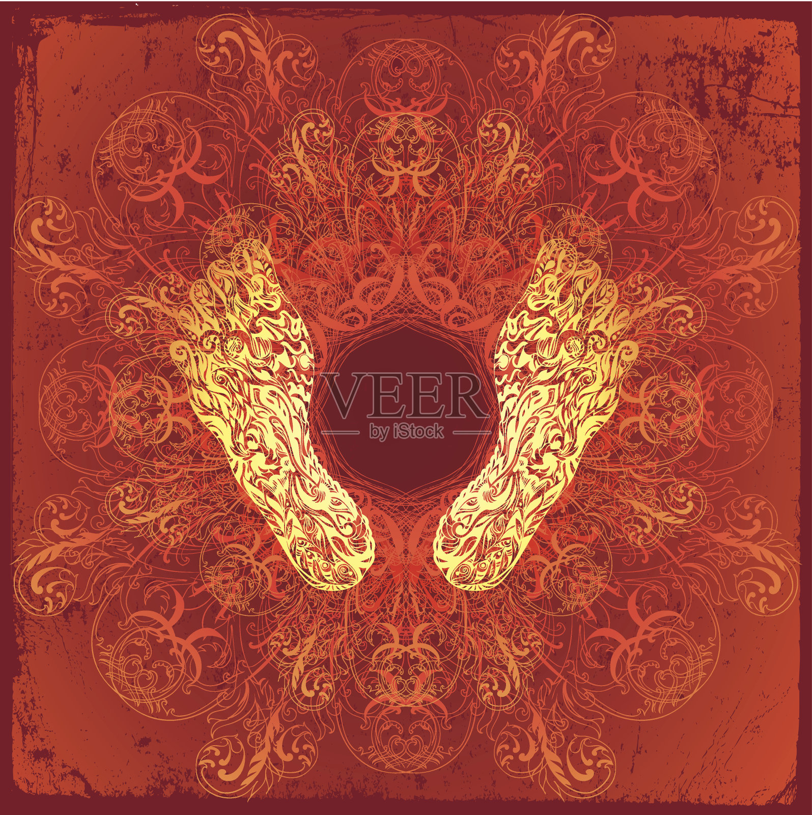 神圣的方式插画图片素材