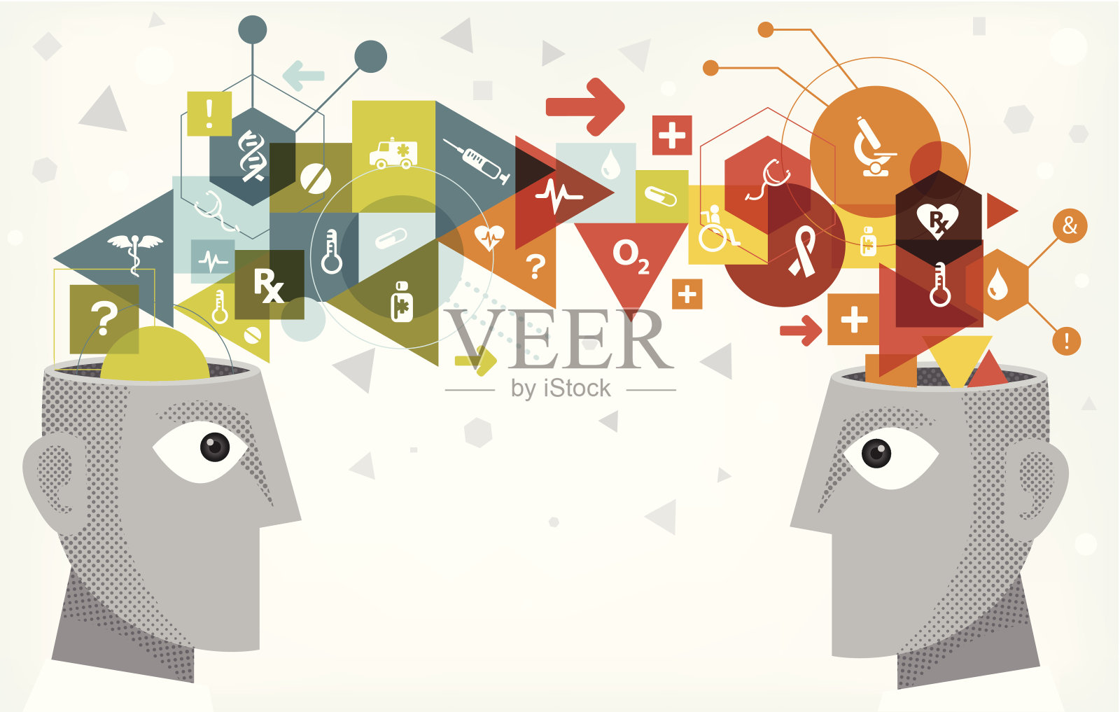 医学的想法分享插画图片素材