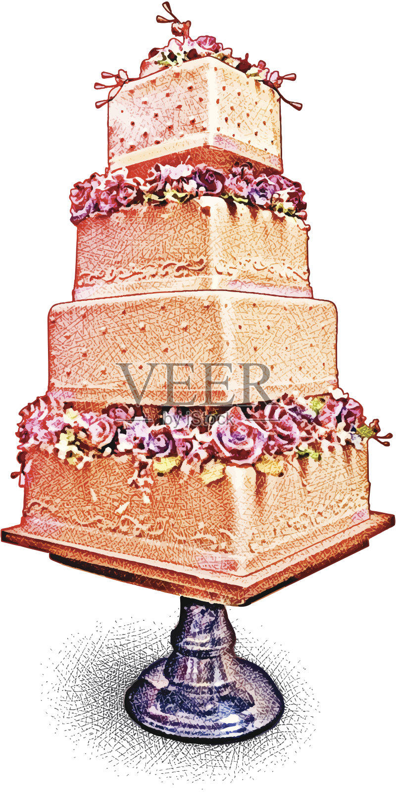 婚礼蛋糕的决定设计元素图片