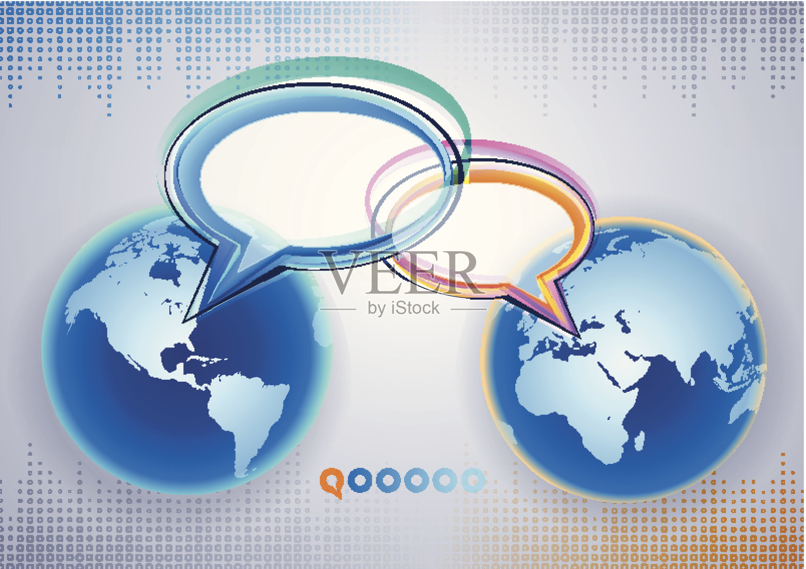 全球通信插画图片素材