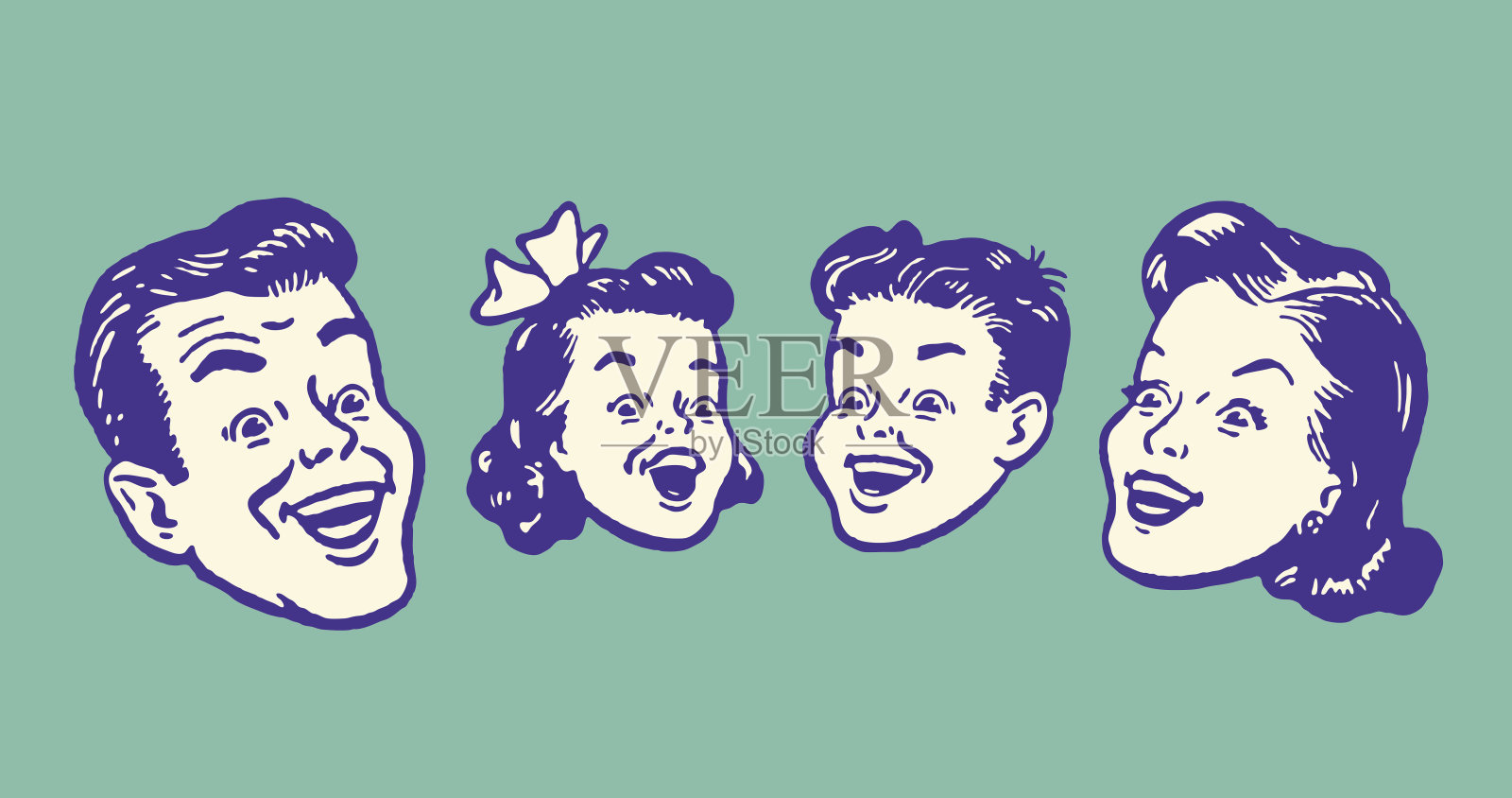 家庭插画图片素材