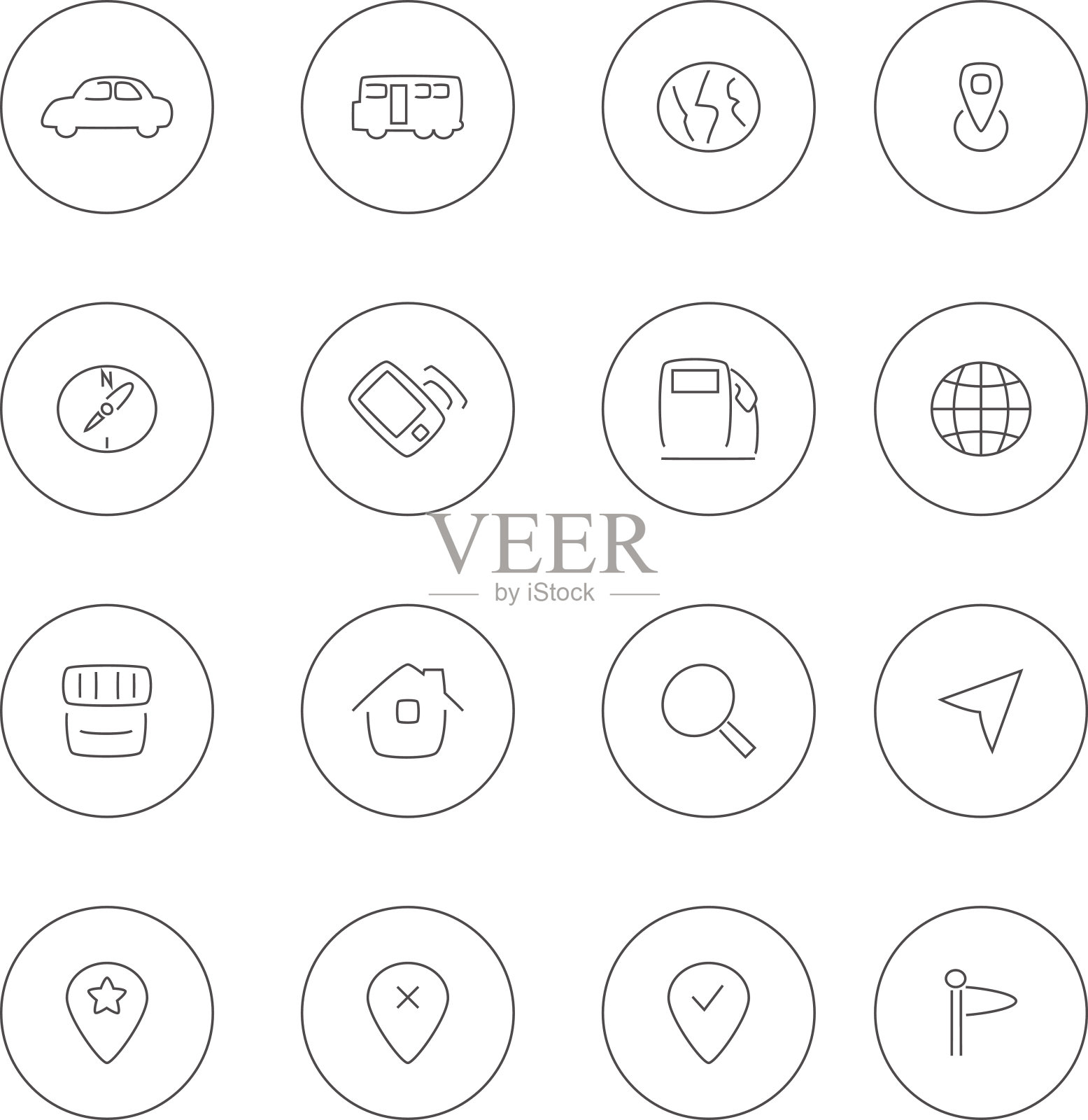 导航器插画图片素材