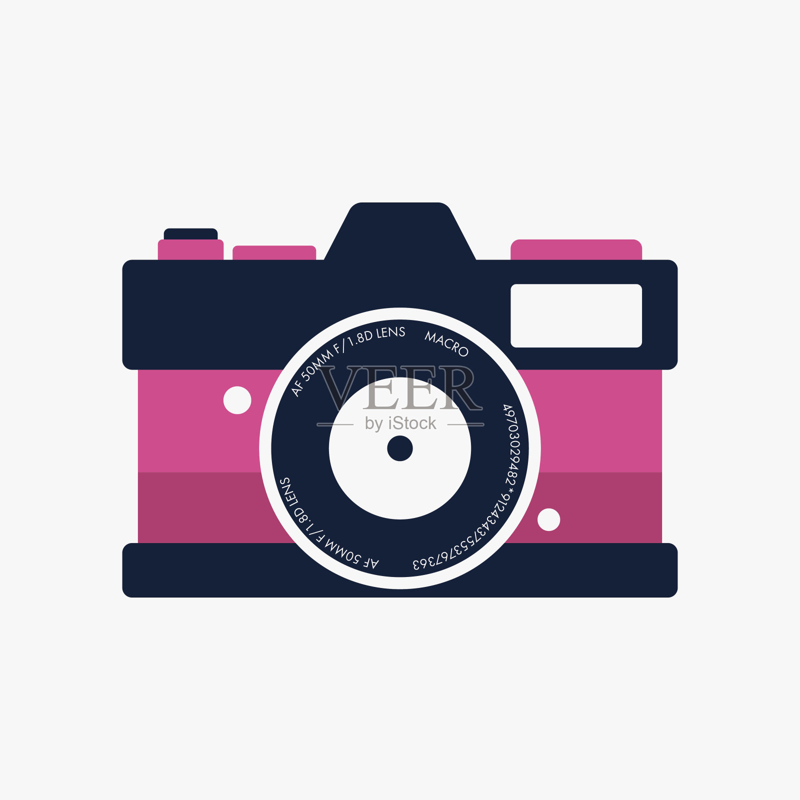 平的照片的相机设计元素图片