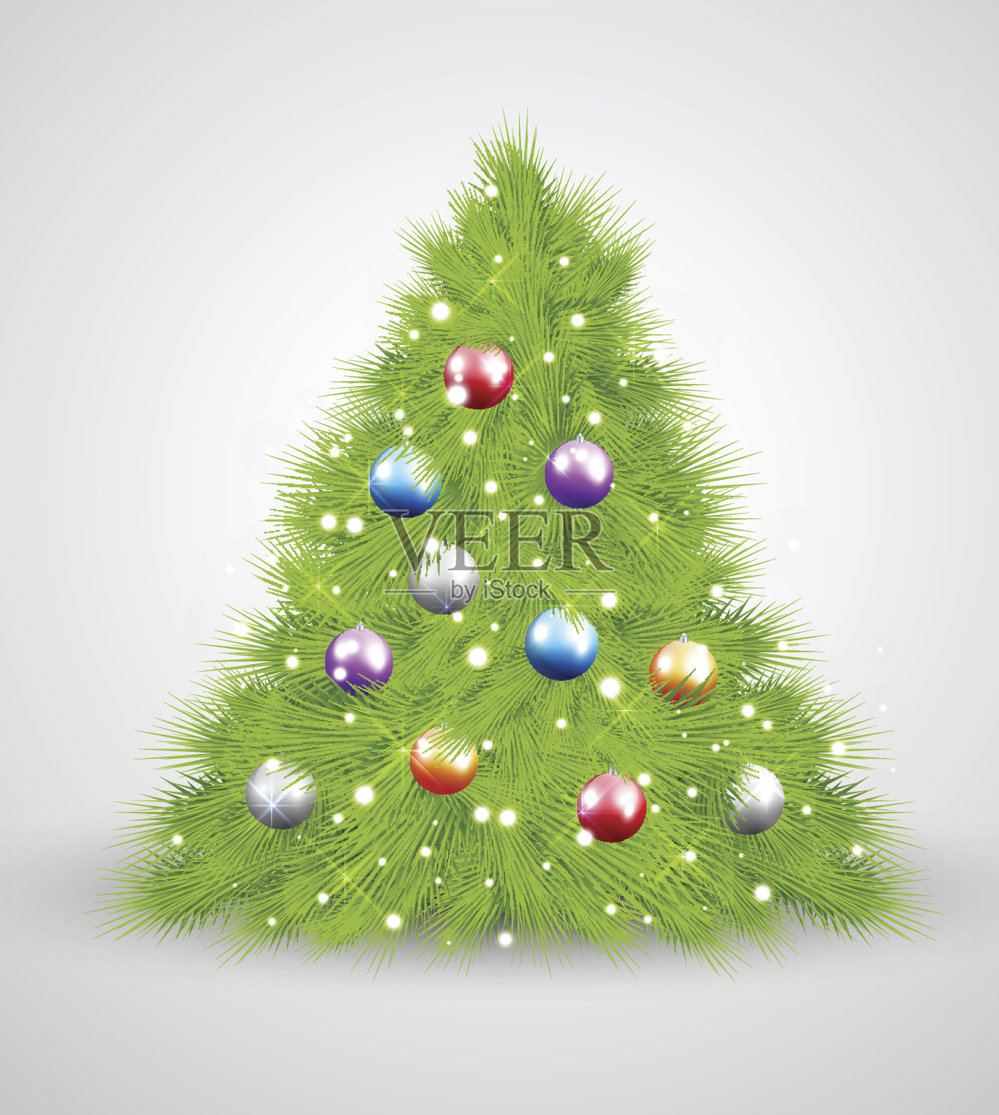 圣诞树插画图片素材