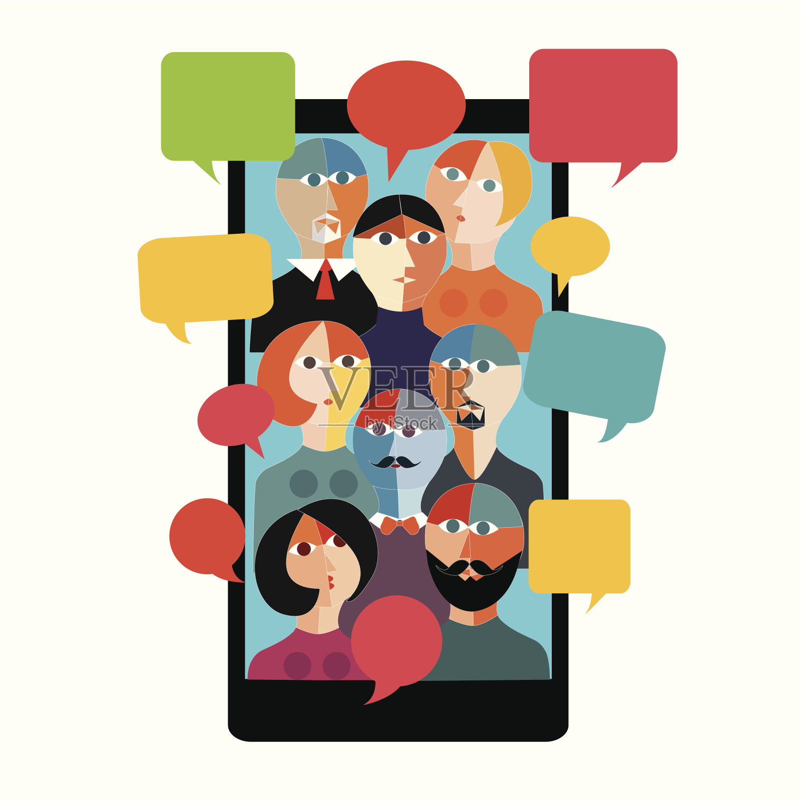 全球通信插画图片素材