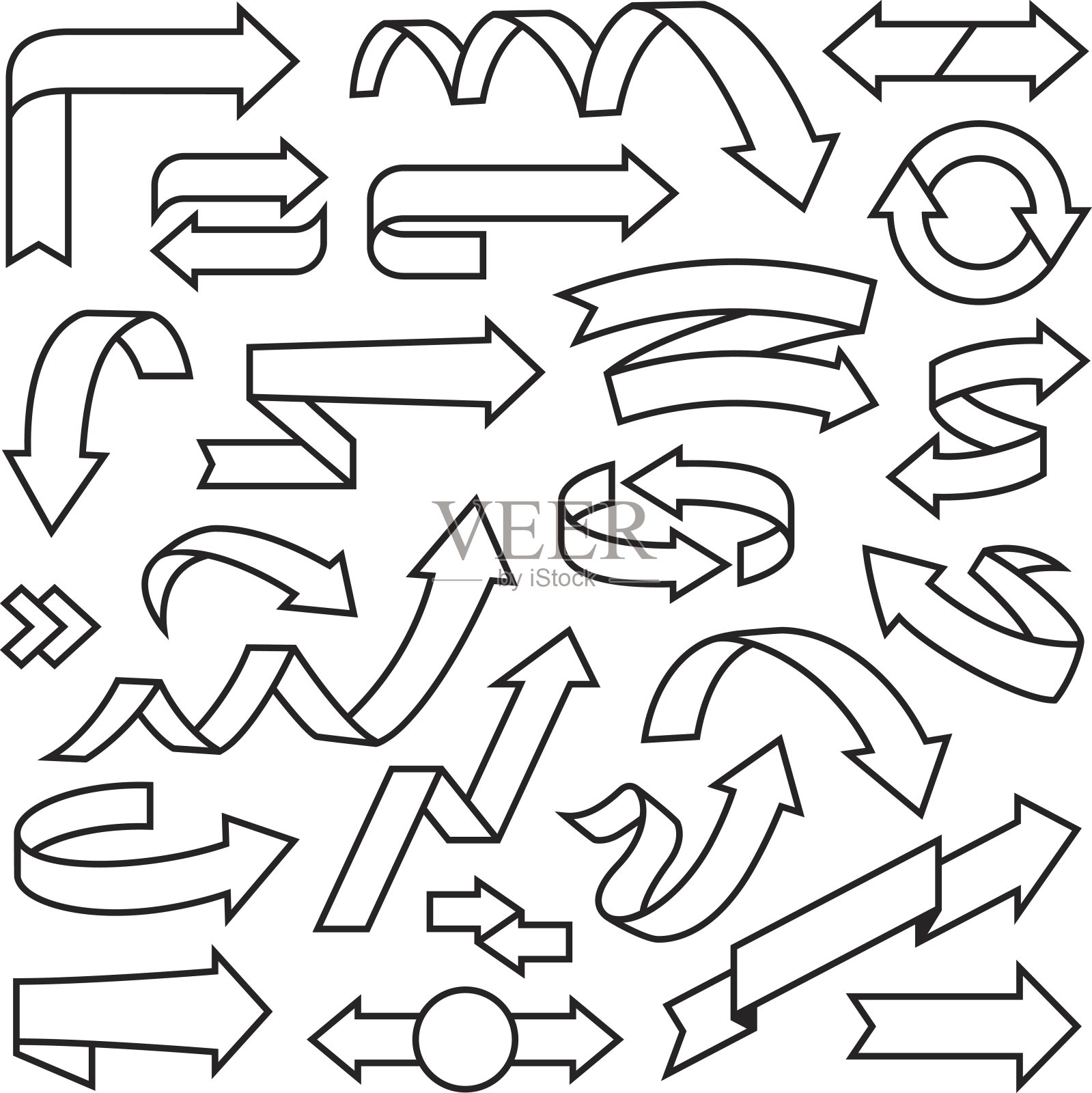 箭头设计元素图片