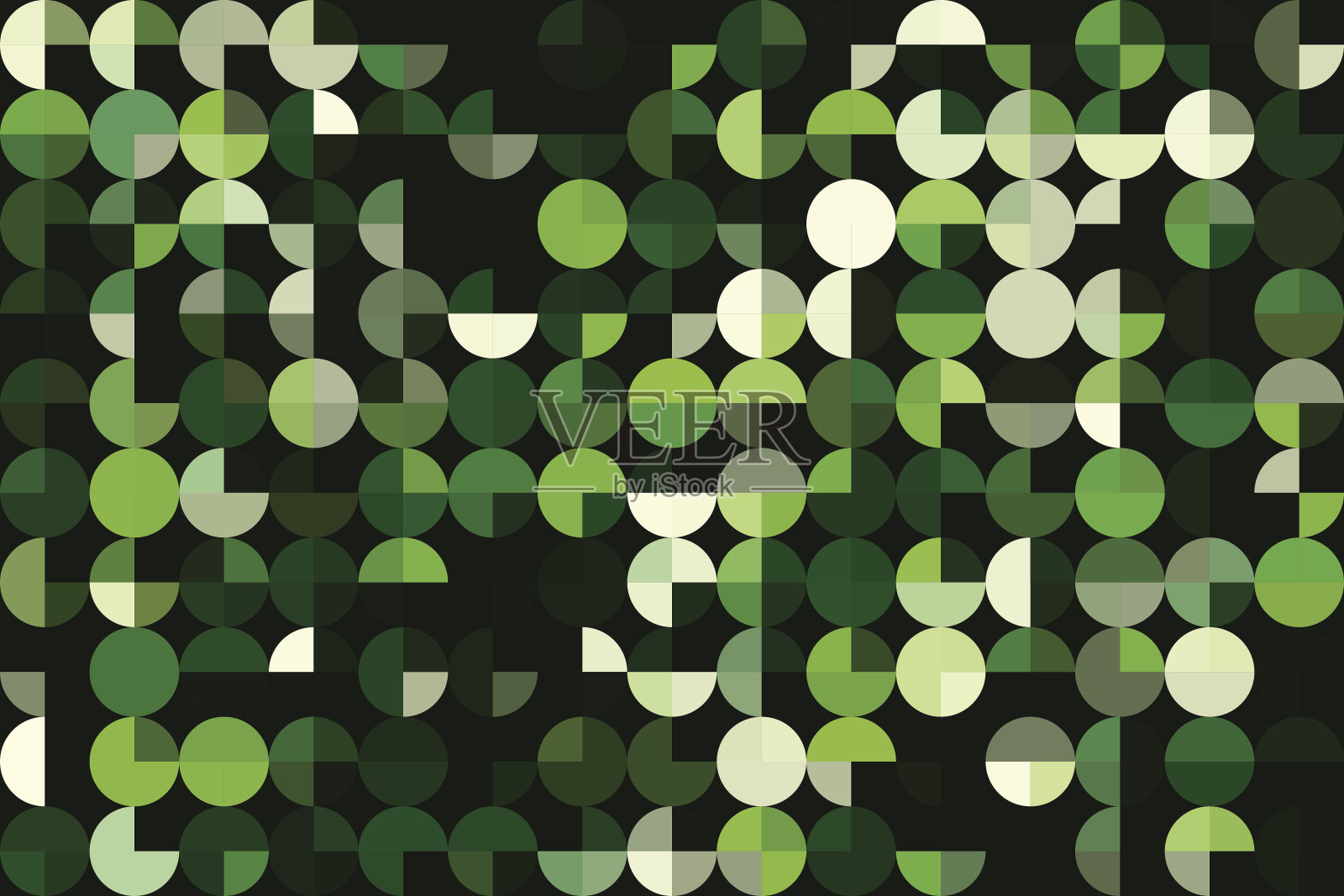 沙拉几何圆饼水平模式插画图片素材