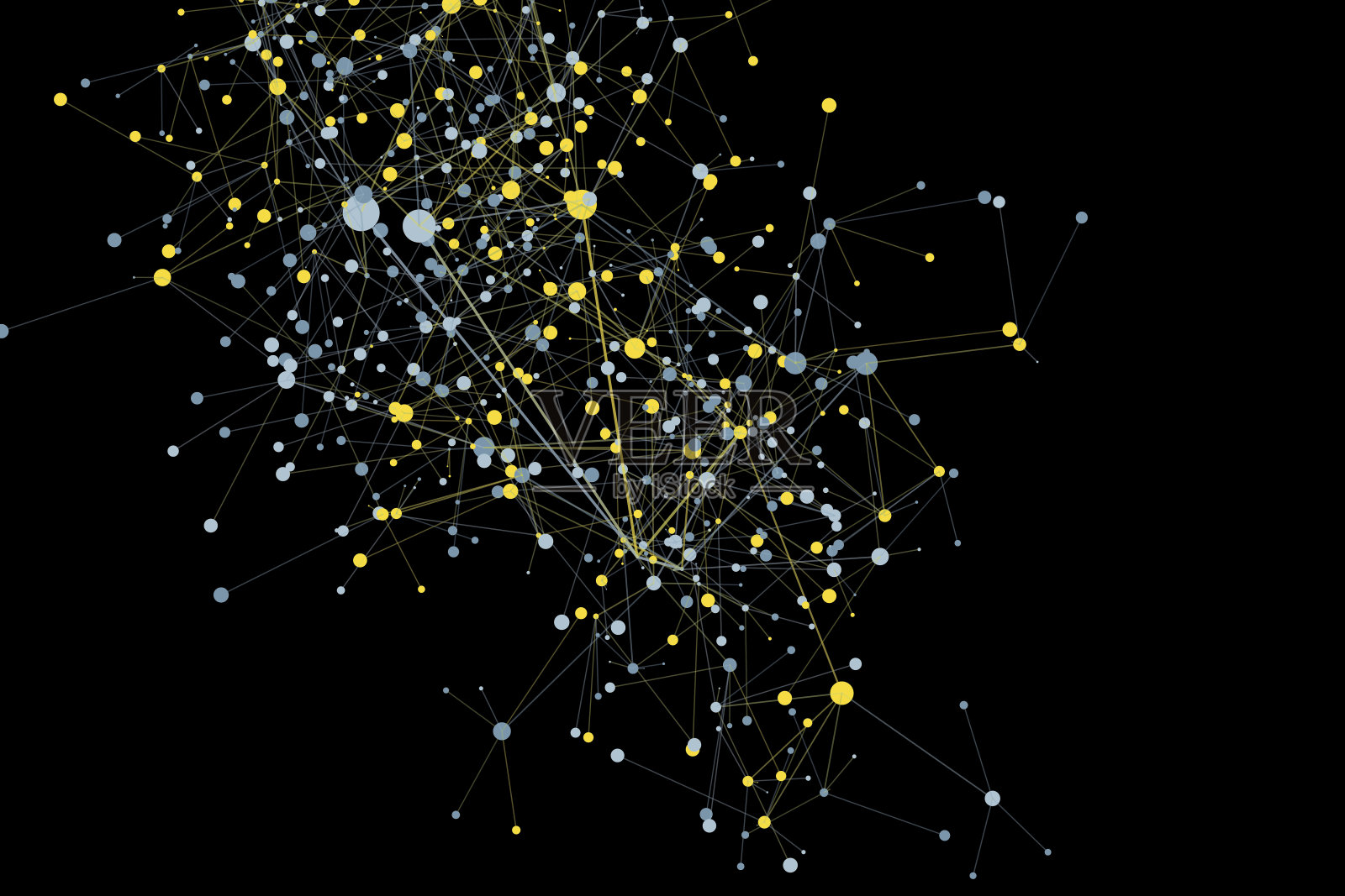 金矿数字艺术分支连接图形插画图片素材