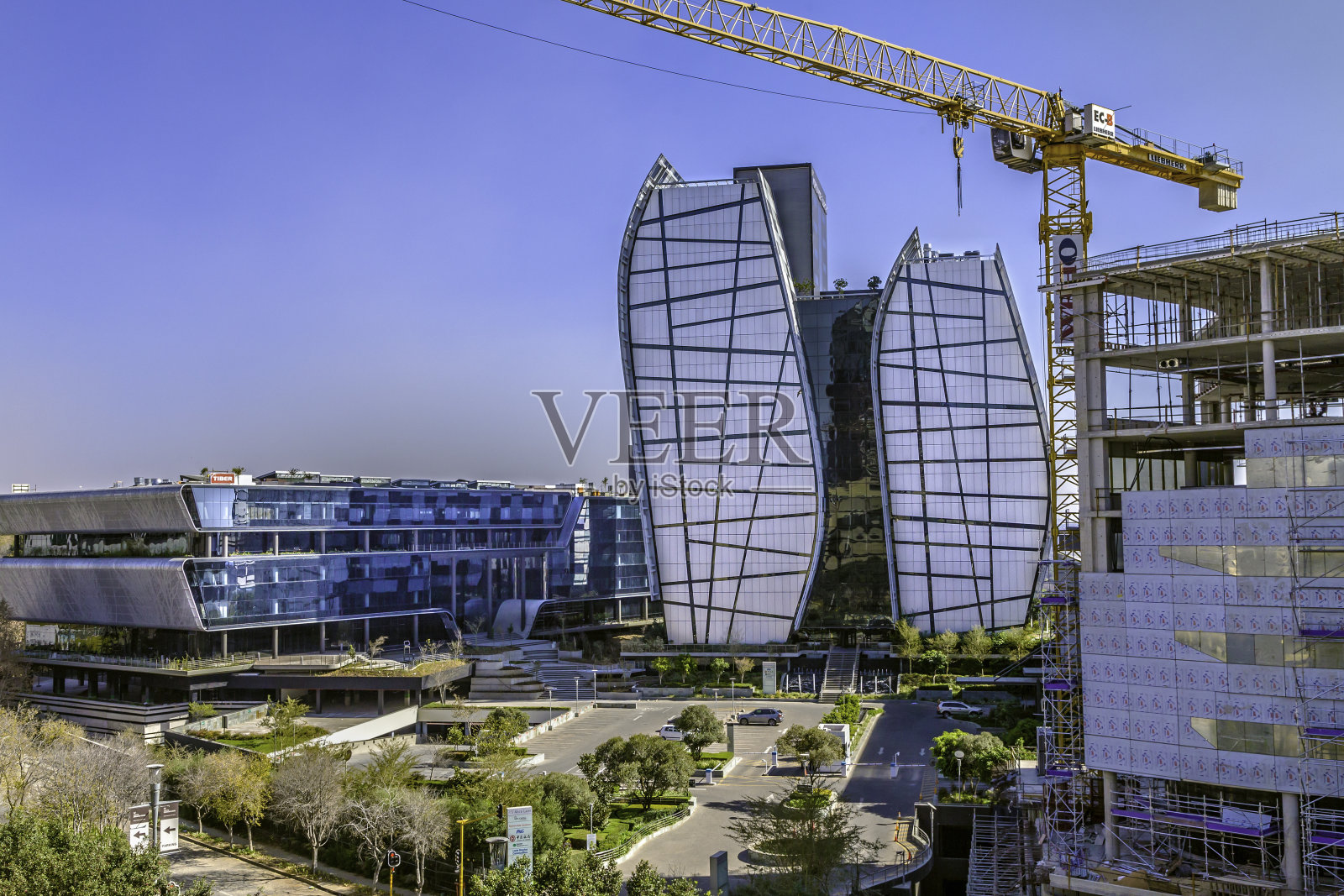 桑顿的双子塔照片摄影图片