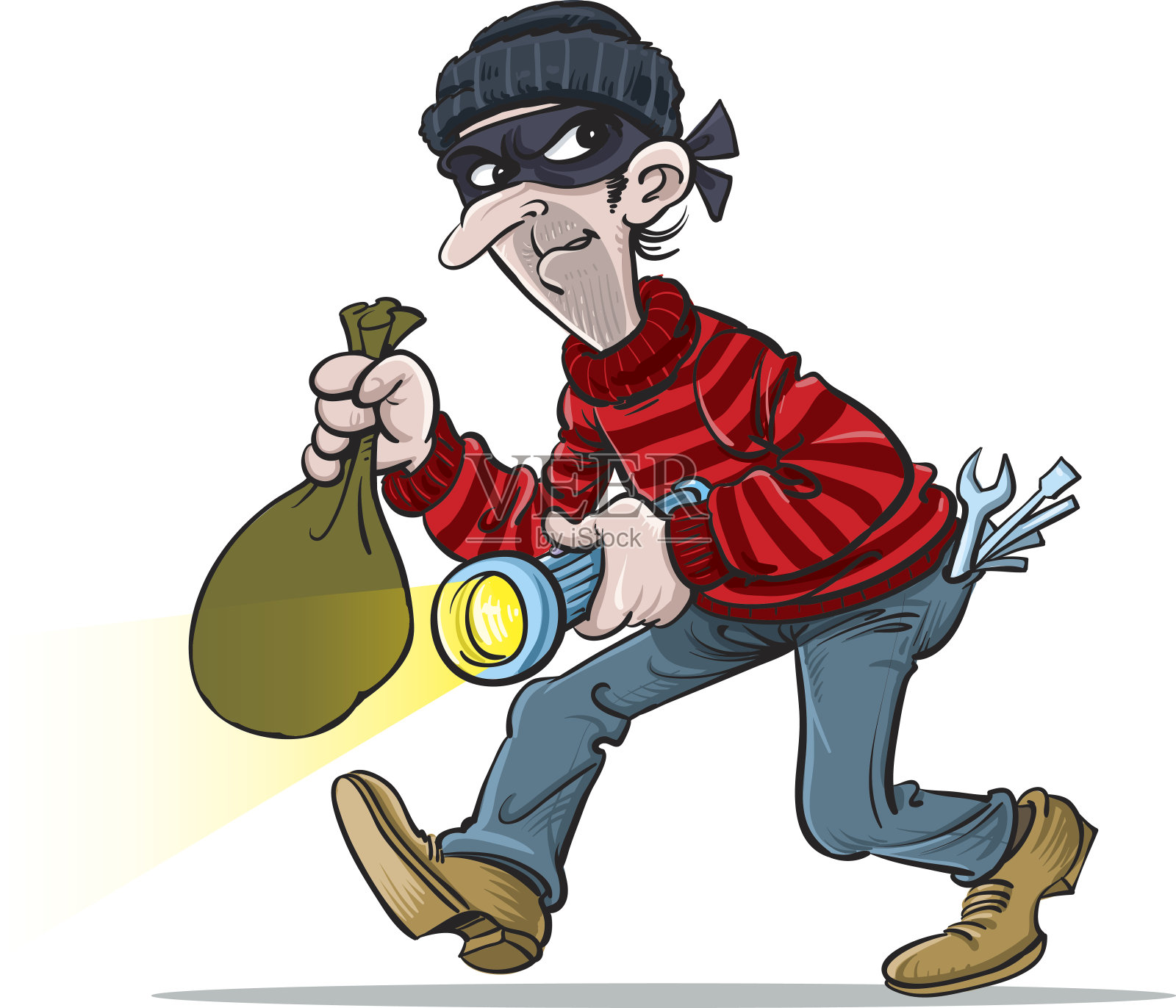 小偷插画图片素材