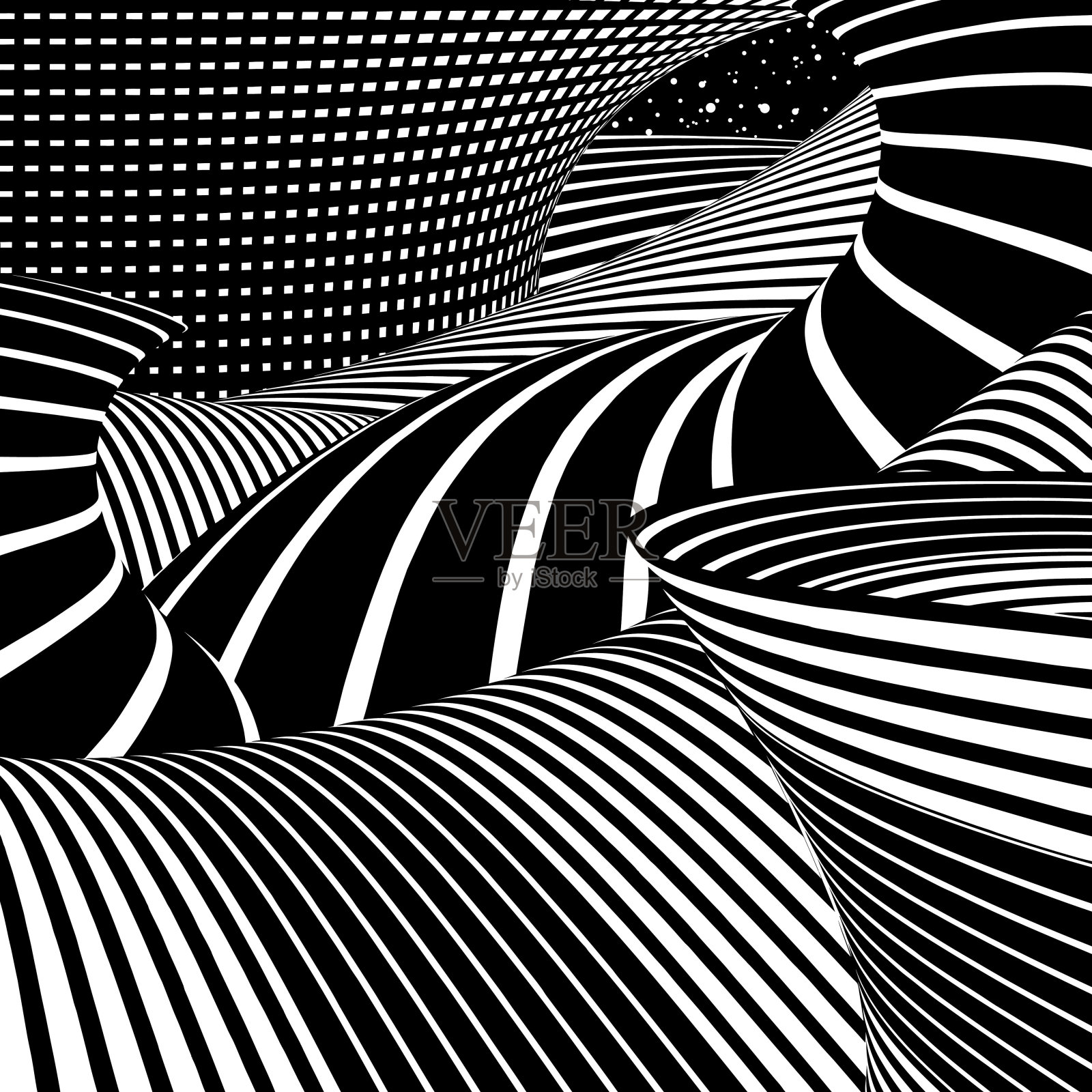 太空中的其他世界景观插画图片素材