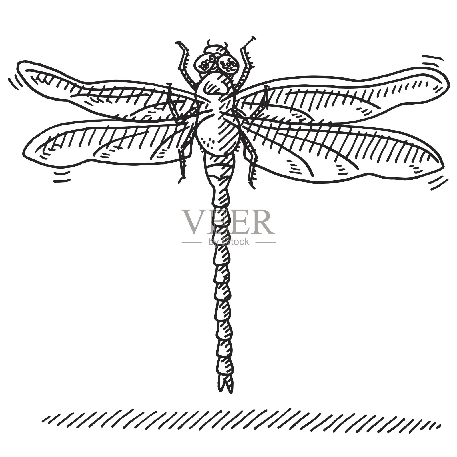 蜻蜓图插画图片素材