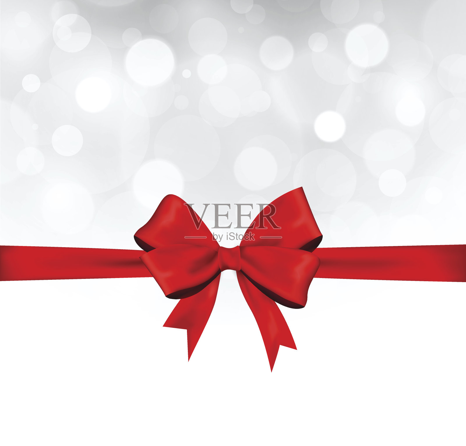 抽象的红丝带插画图片素材