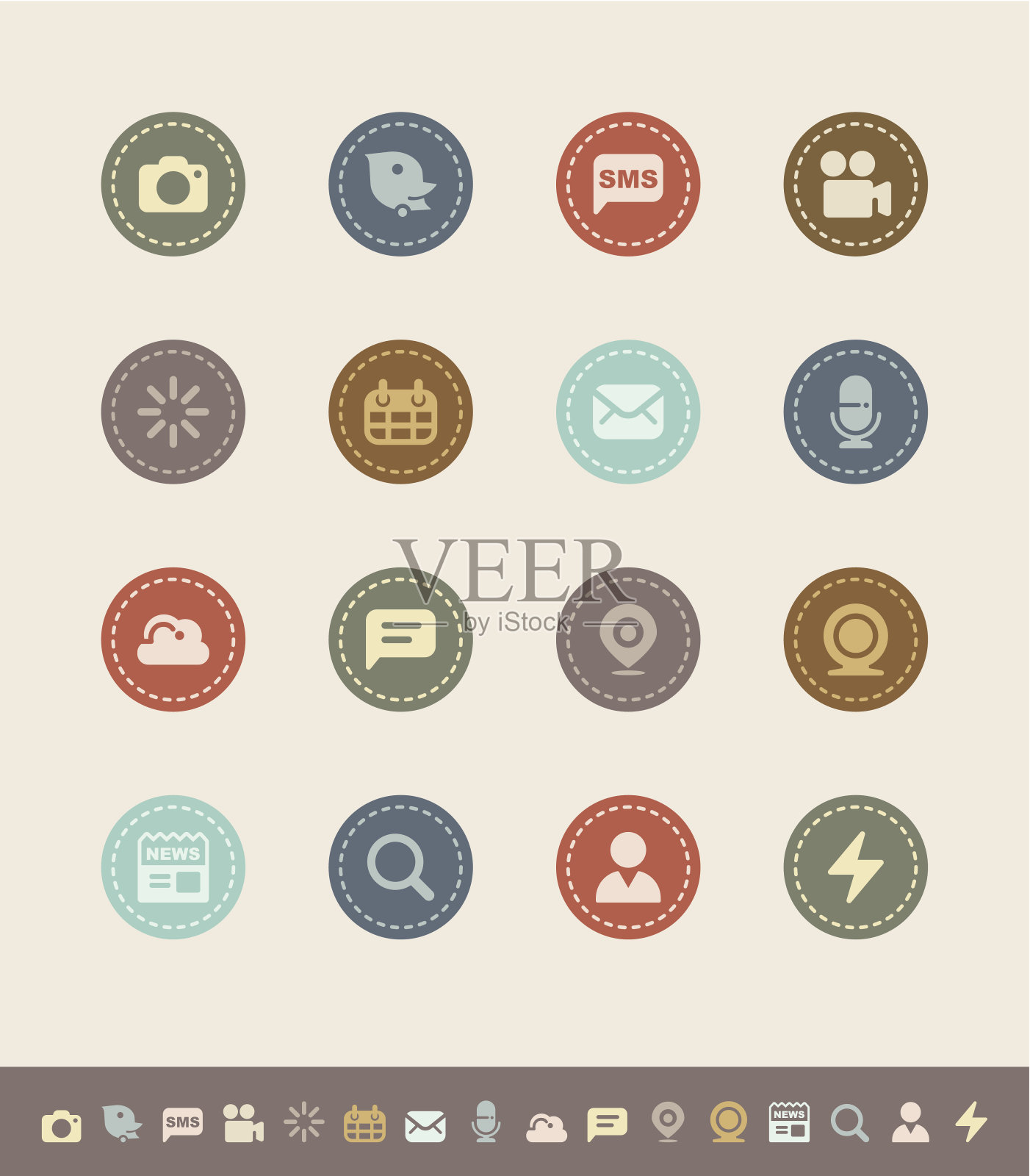 沟通和社交媒体图标图标素材