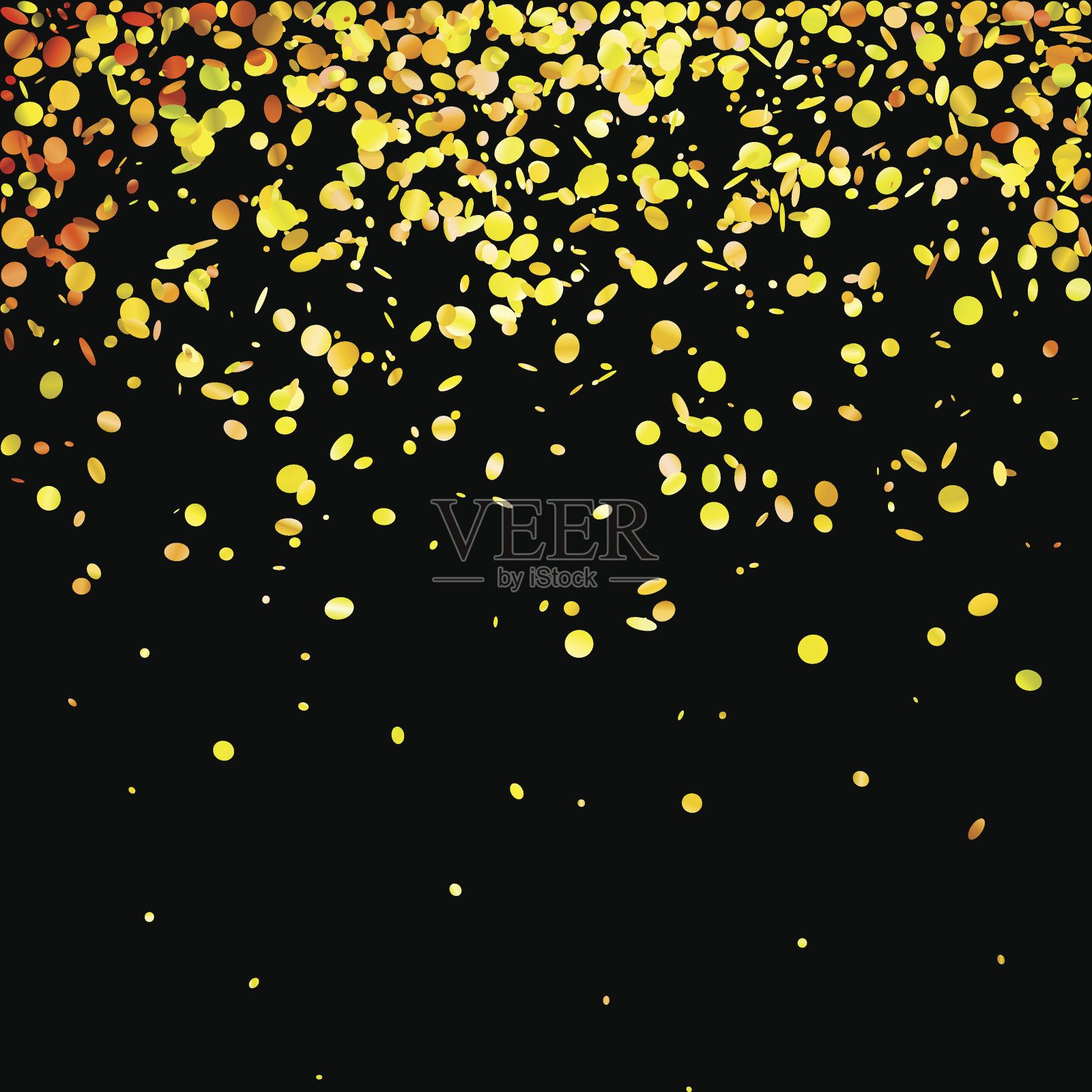 五彩纸屑插画图片素材