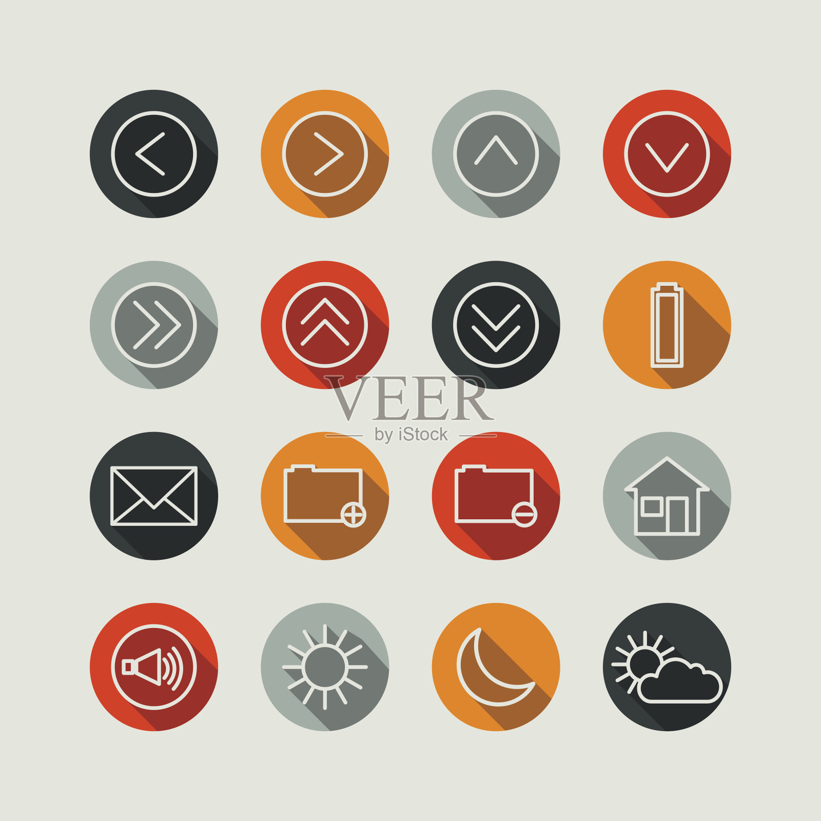 平面超轻界面图标设置图标素材