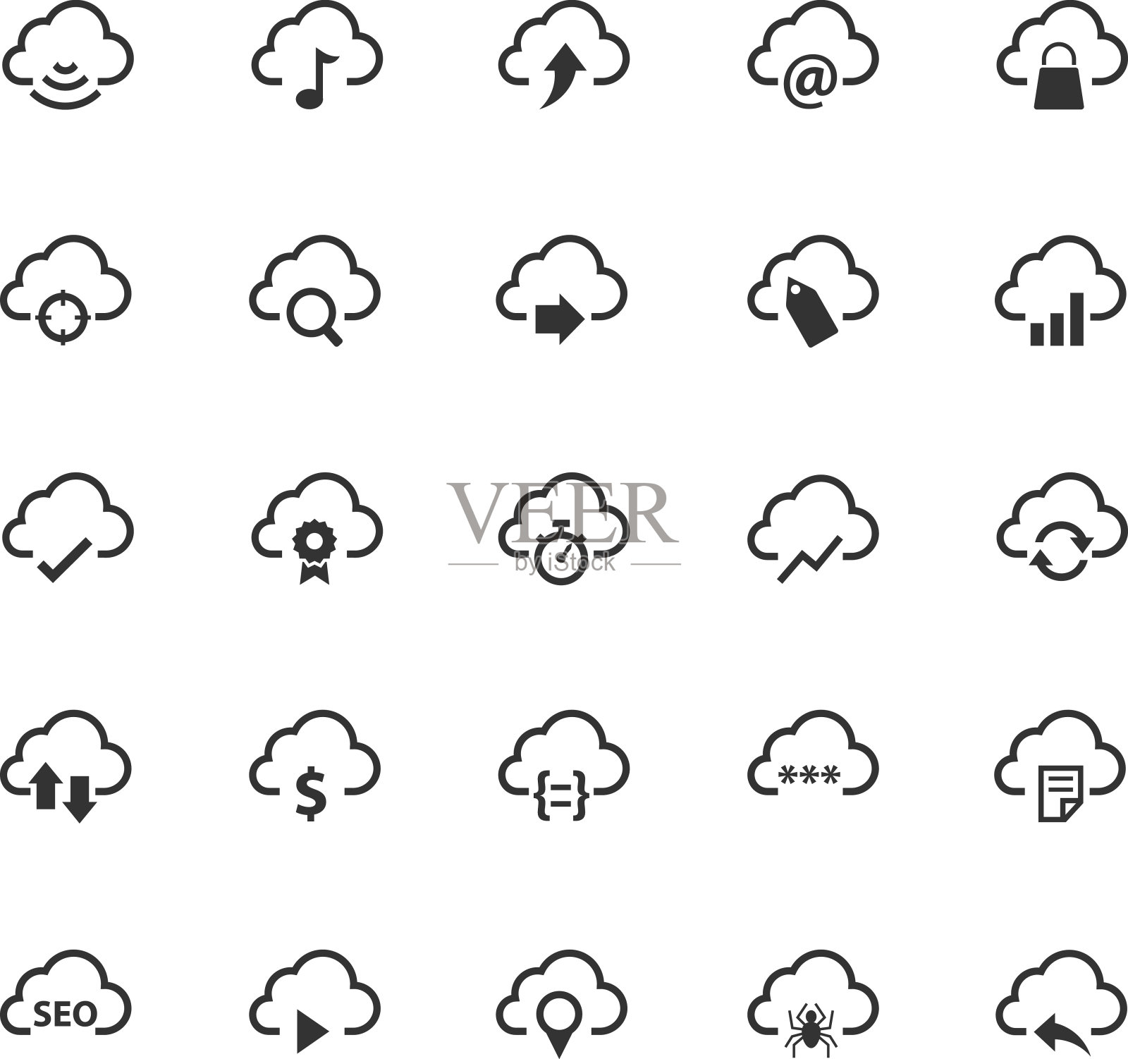 云计算的图标图标素材