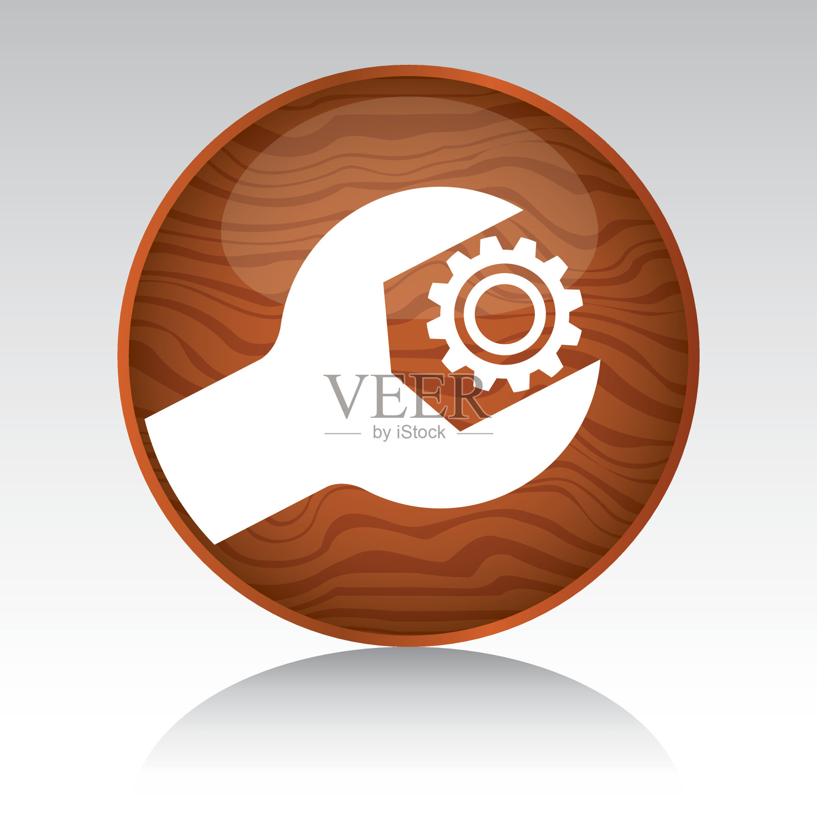 齿轮工具图标矢量插画图片素材