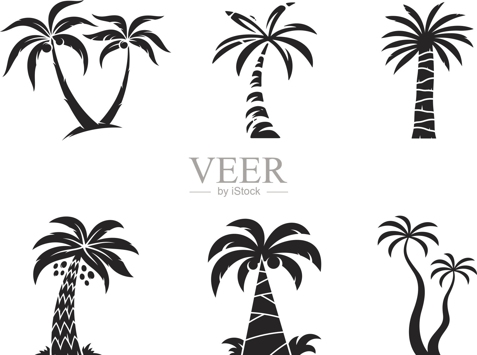 棕榈树设计元素图片