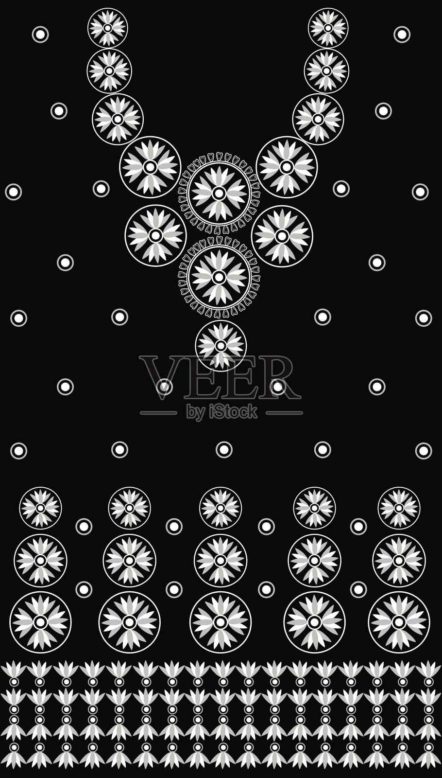 传统的织物设计插画图片素材