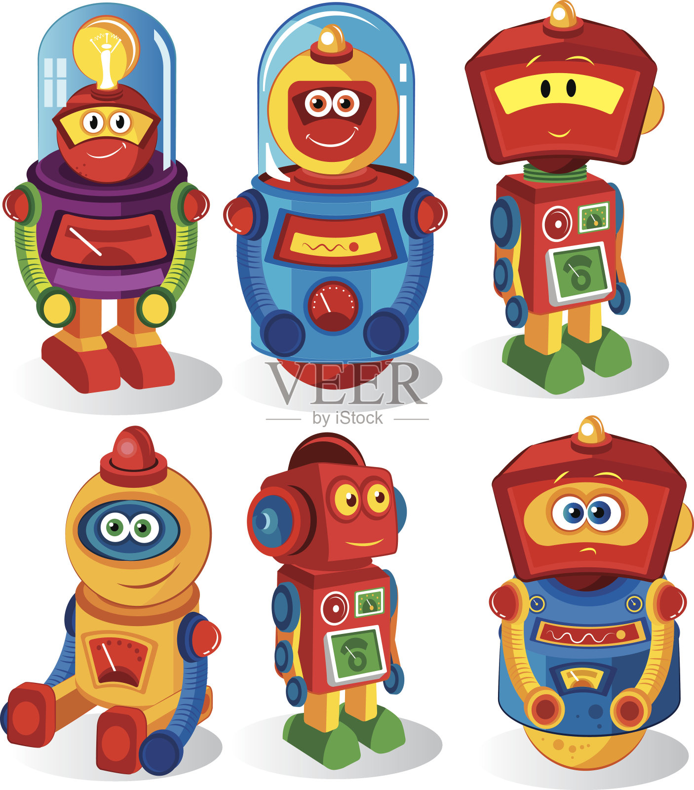机器人设计元素图片