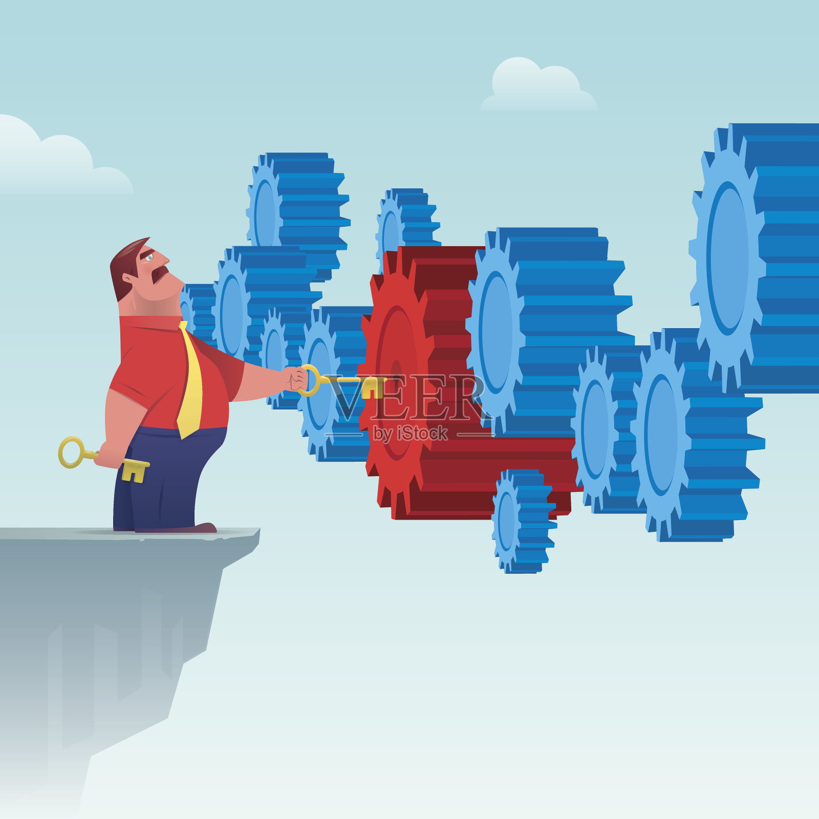 合作用电脑插画图片素材