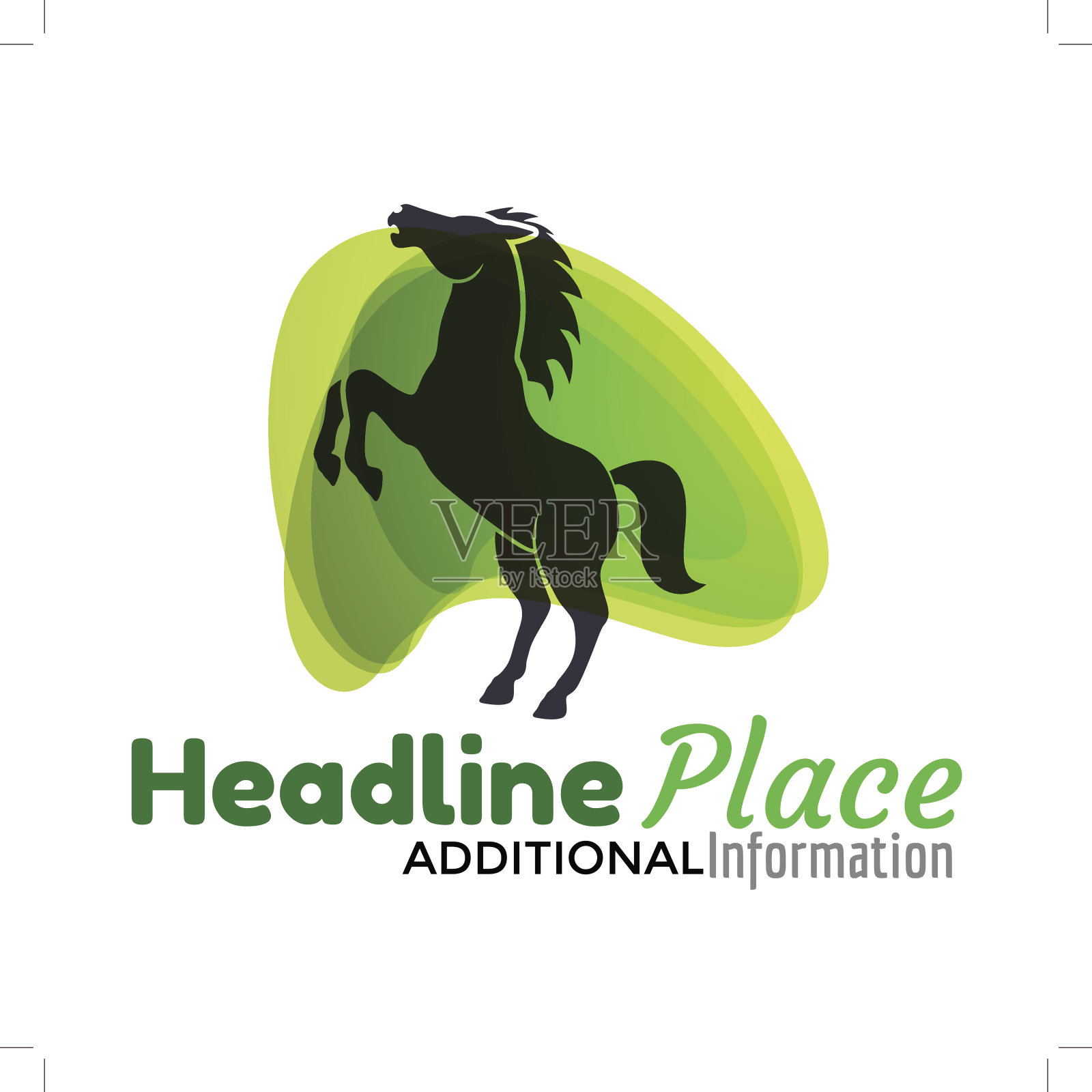 马插画图片素材