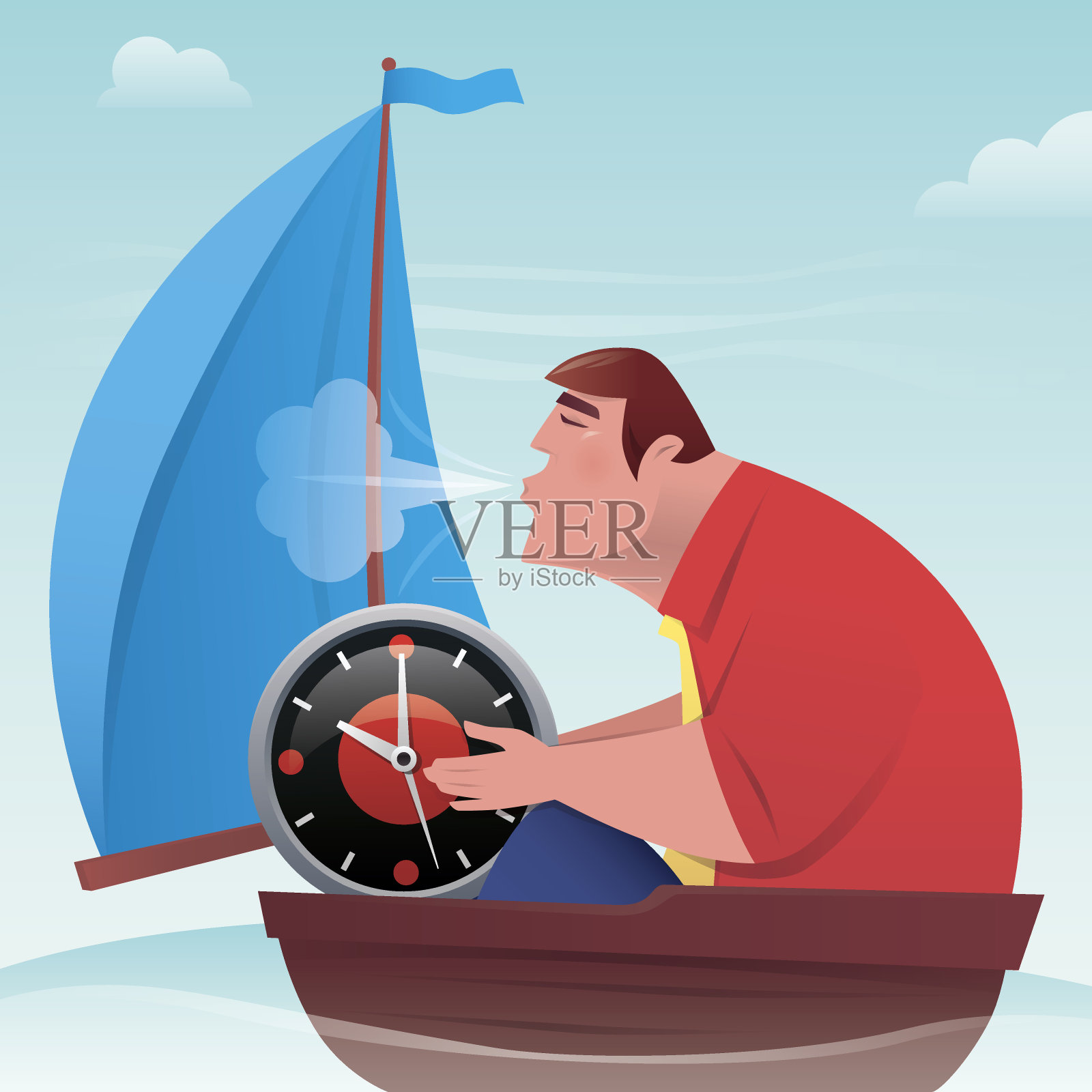 航行插画图片素材