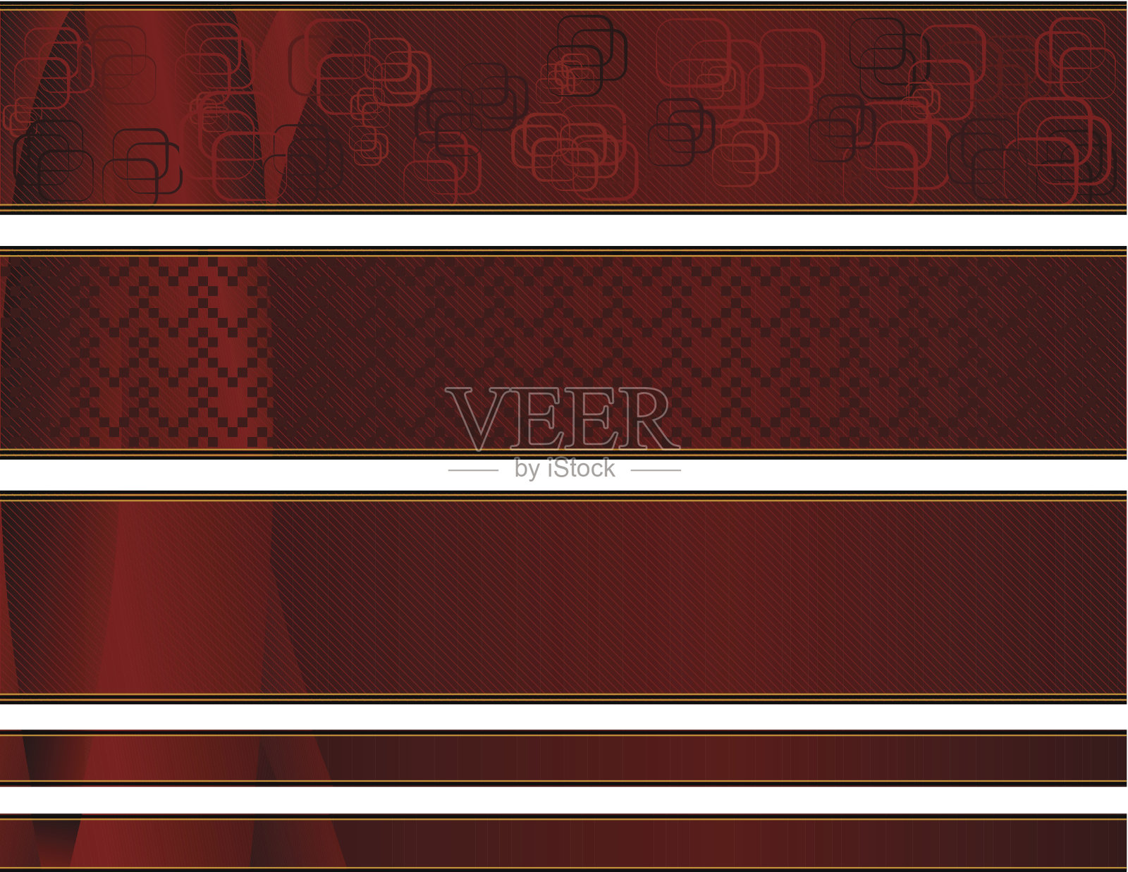 水平背景横幅设置-宽，窄插画图片素材