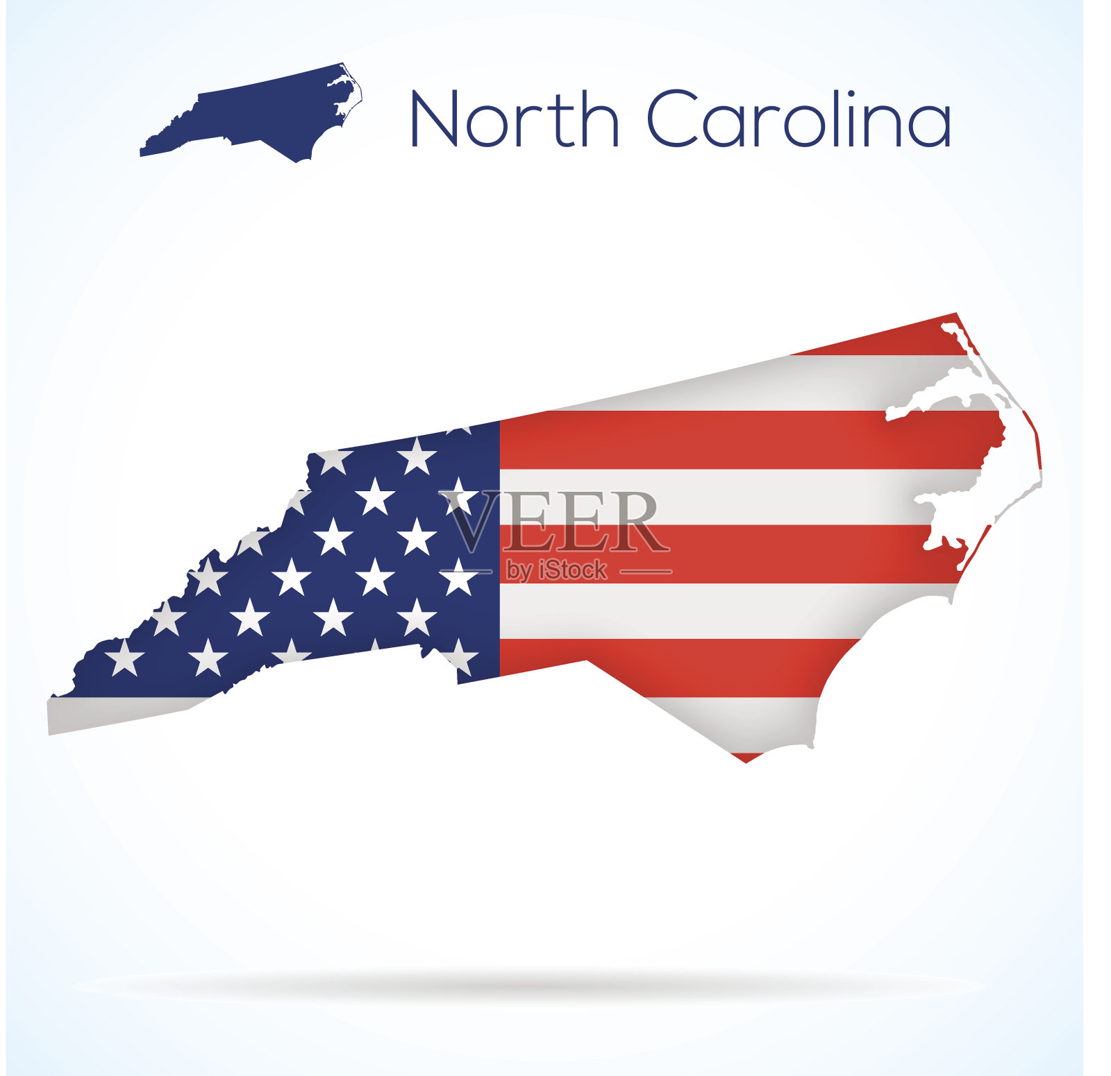 美国北卡罗来纳州插画图片素材