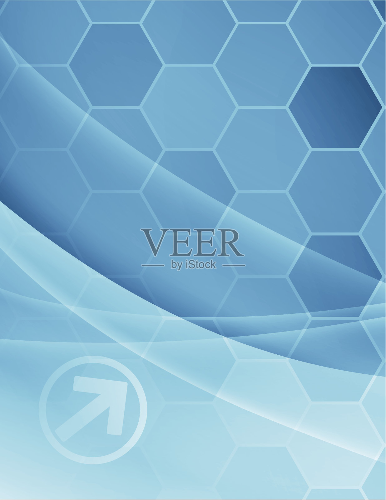 抽象的蓝色背景插画图片素材