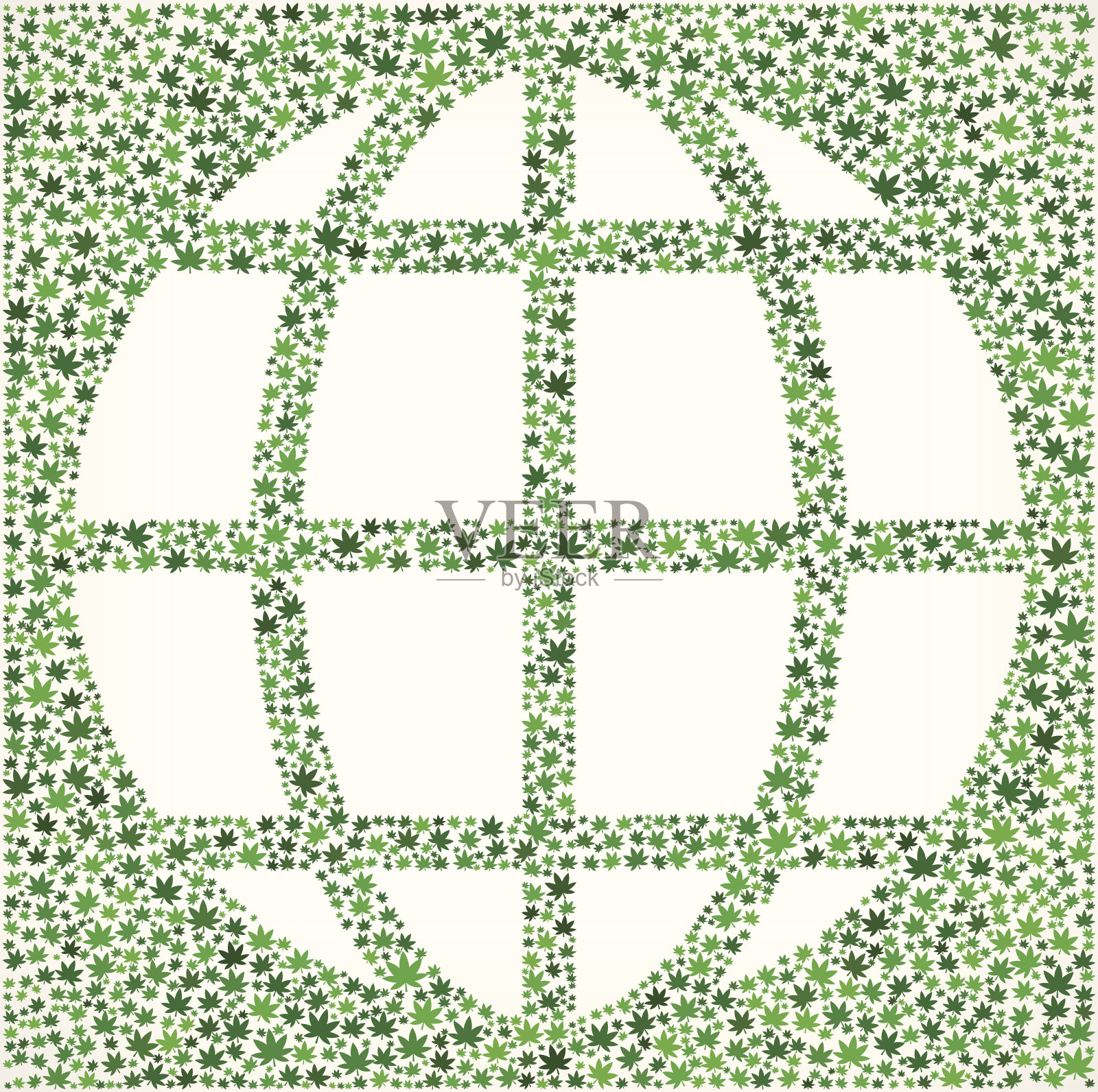 环球杂草版税免费矢量艺术模式背景插画图片素材